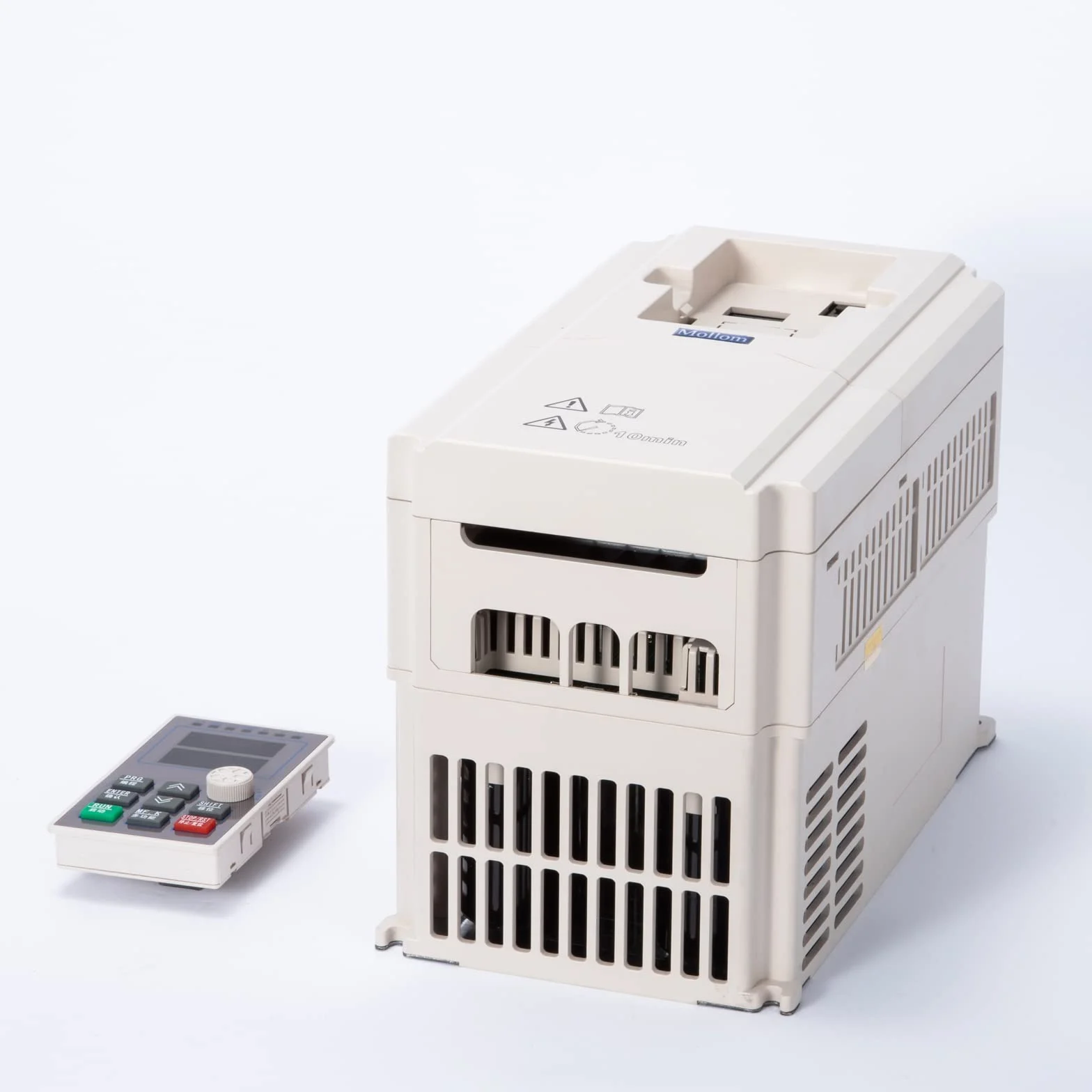 MOLLOM VFD 11KW 15HP 25A 380V Entrada Monofásica o Trifásica a Salida Trifásica 0-3000 Hz Controlador de Frecuencia Variable para Motor de Husillo CNC Control de Velocidad