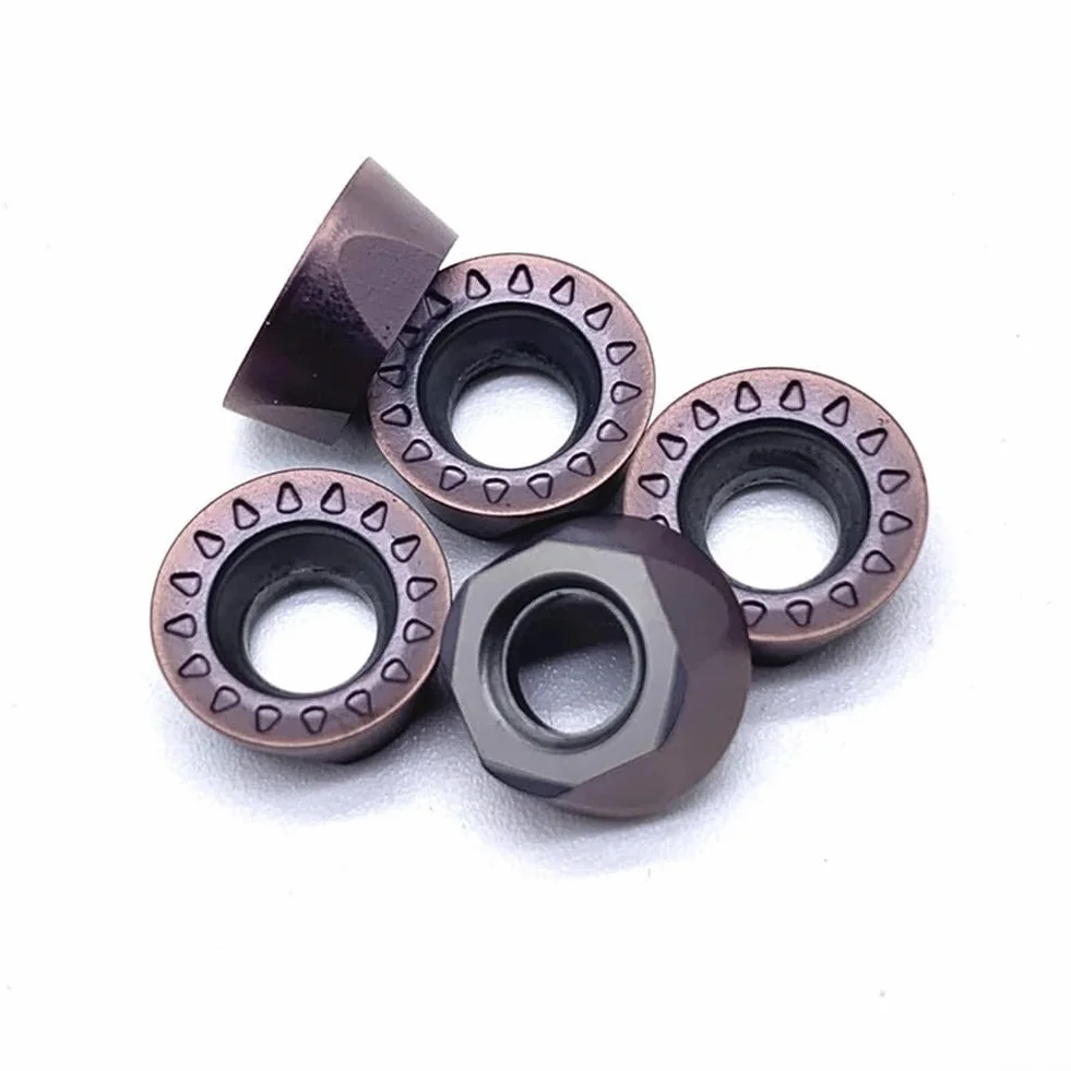 Soporte de herramientas de torneado barra de mandrinar 10 piezas RPMT10T3MO insertos de carburo para torno CNC