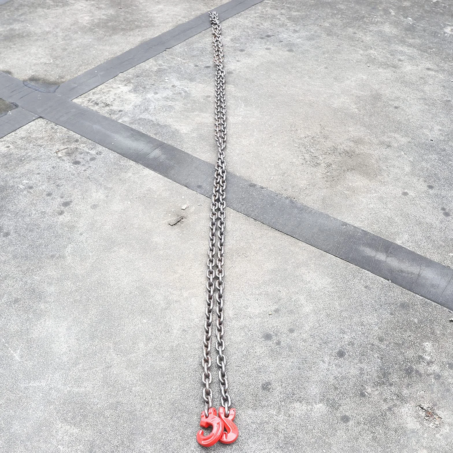 Cadena colgante de acero aleado 20 Mn2 8 mm 2 tonos 3 m 5 m para minería máquinas puertos edificios