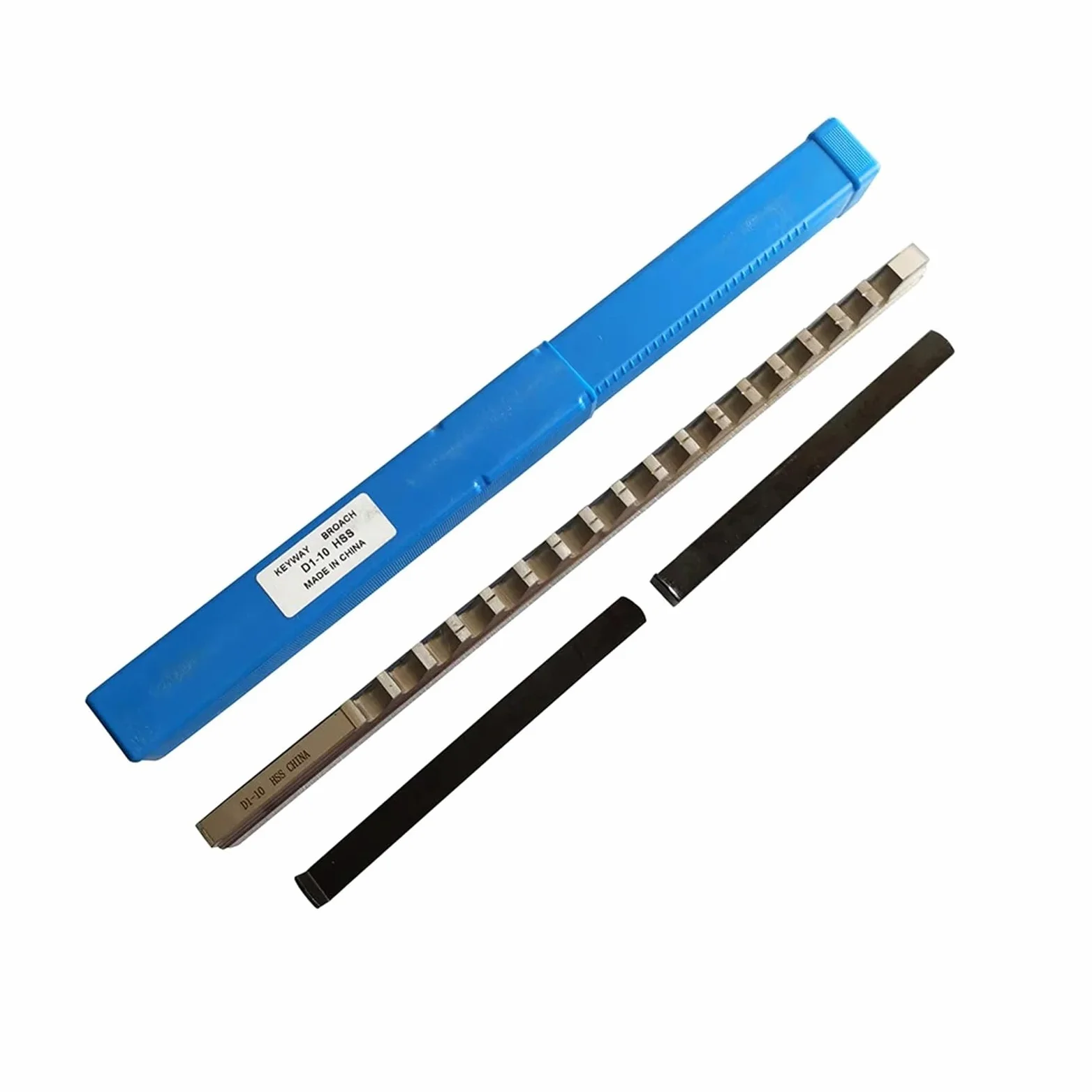 Brocha de chavetero D1 de 10 mm a 14 mm, tamaño métrico, herramienta de corte de brochado de acero de alta velocidad de tipo empuje for fresadora CNC para metalurgia, torno(D1-12)