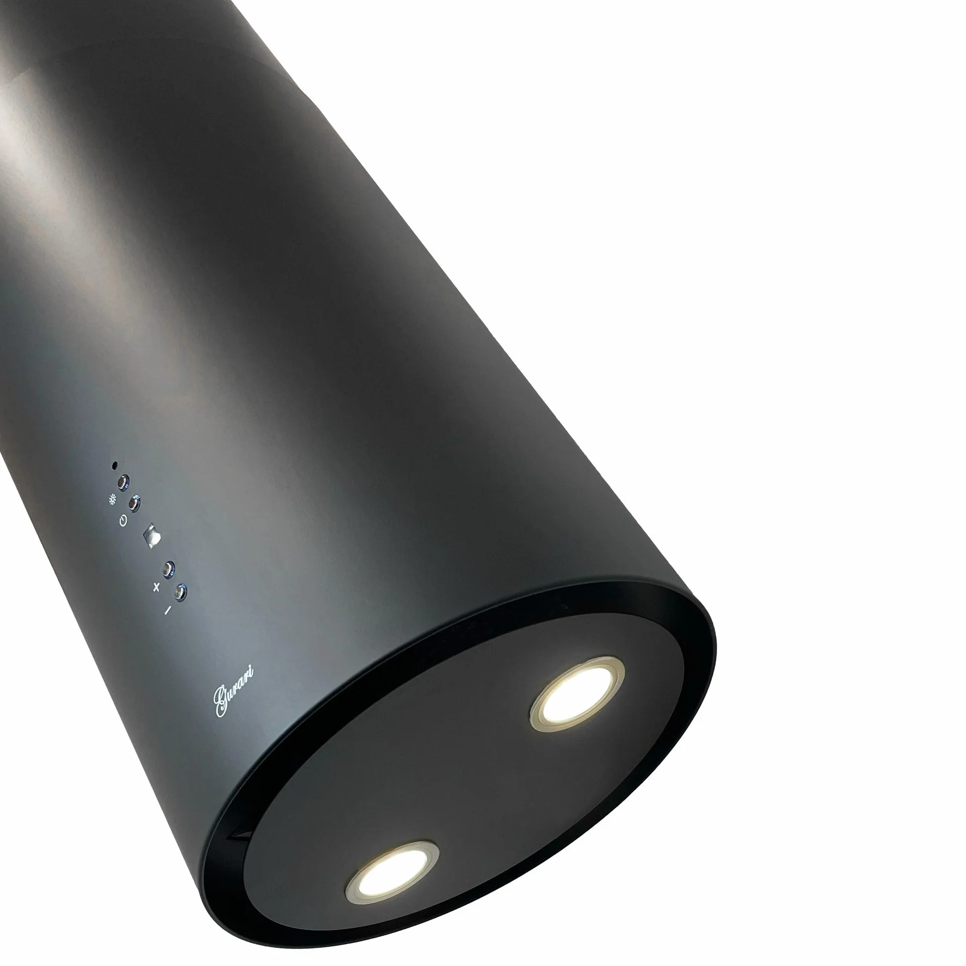 GURARI GCH I 385 36 BL Campana Extractora Isla Redonda 36 cm Negro 1000 m³/h LED