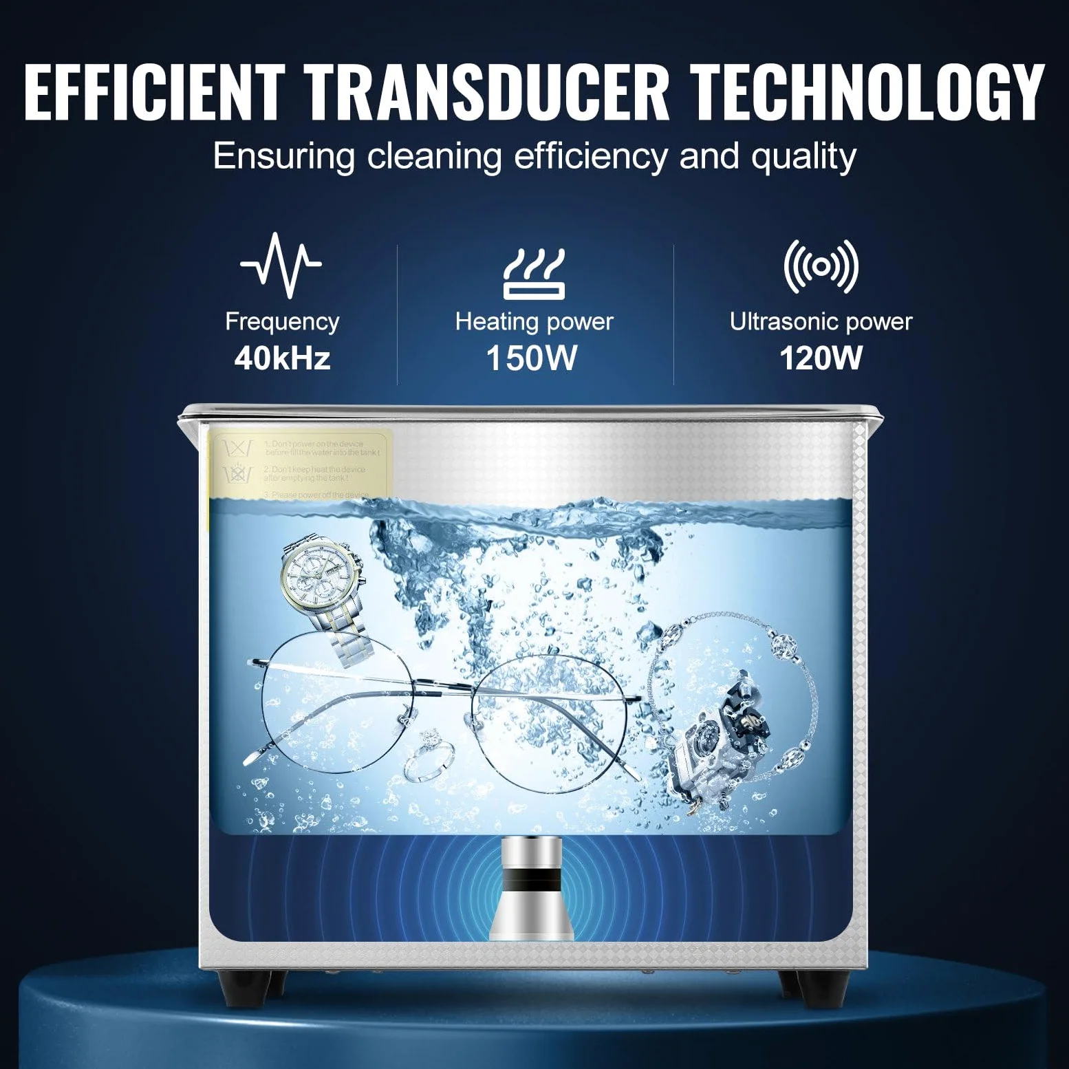 Limpiador UltrasóNico Profesional De 3L De 120 W Con Temporizador Digital Y CalefaccióN De Acero Inoxidable Para Joyas, Gafas Dentadas Herramientas Tarjetas De Circuito, Piezas De Repuesto Personal