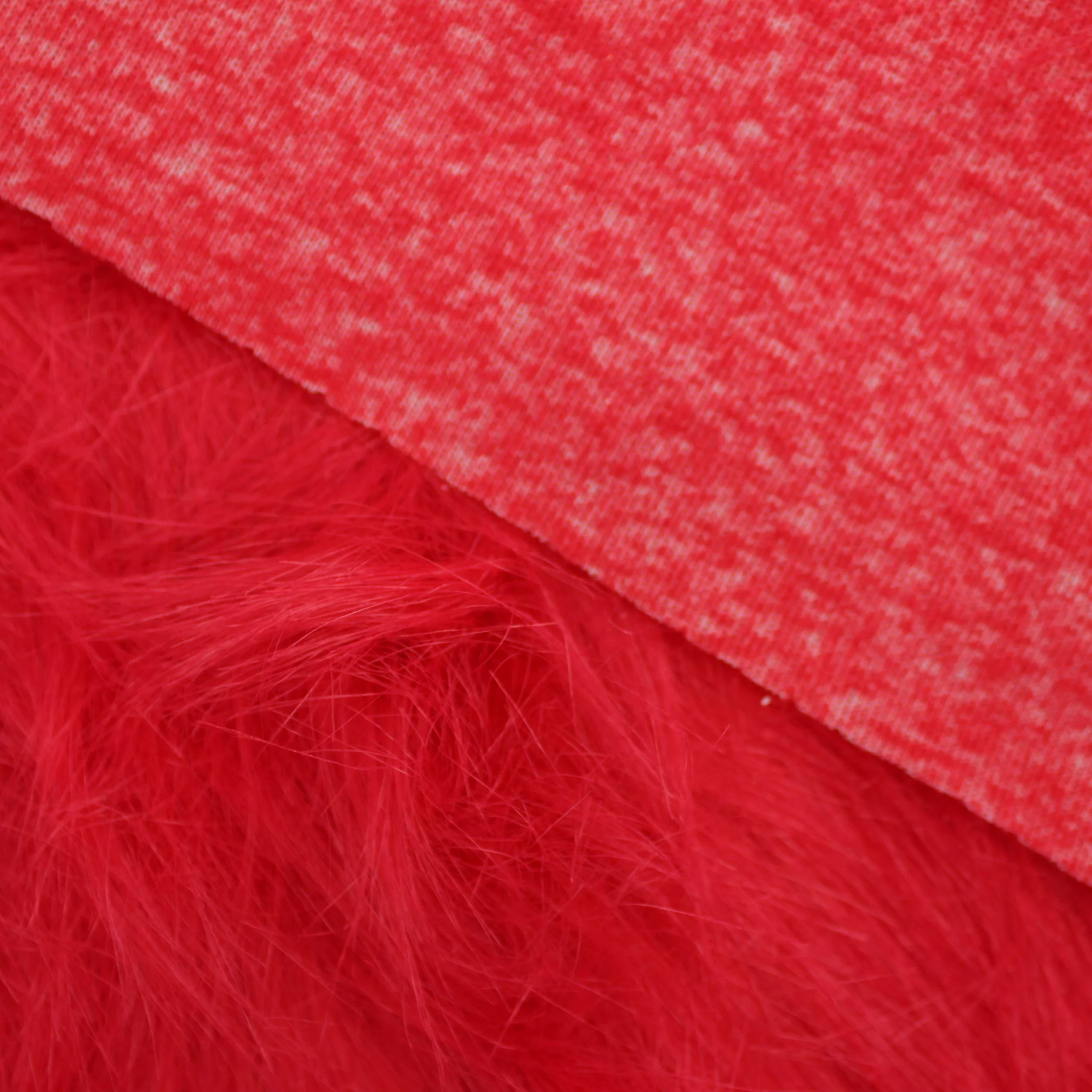 ALMACENES CASA ANGEL Tejido Pelo Largo 10cm Fino, Suave Ancho 150cm por Metro. (Rojo, 5 Metros)