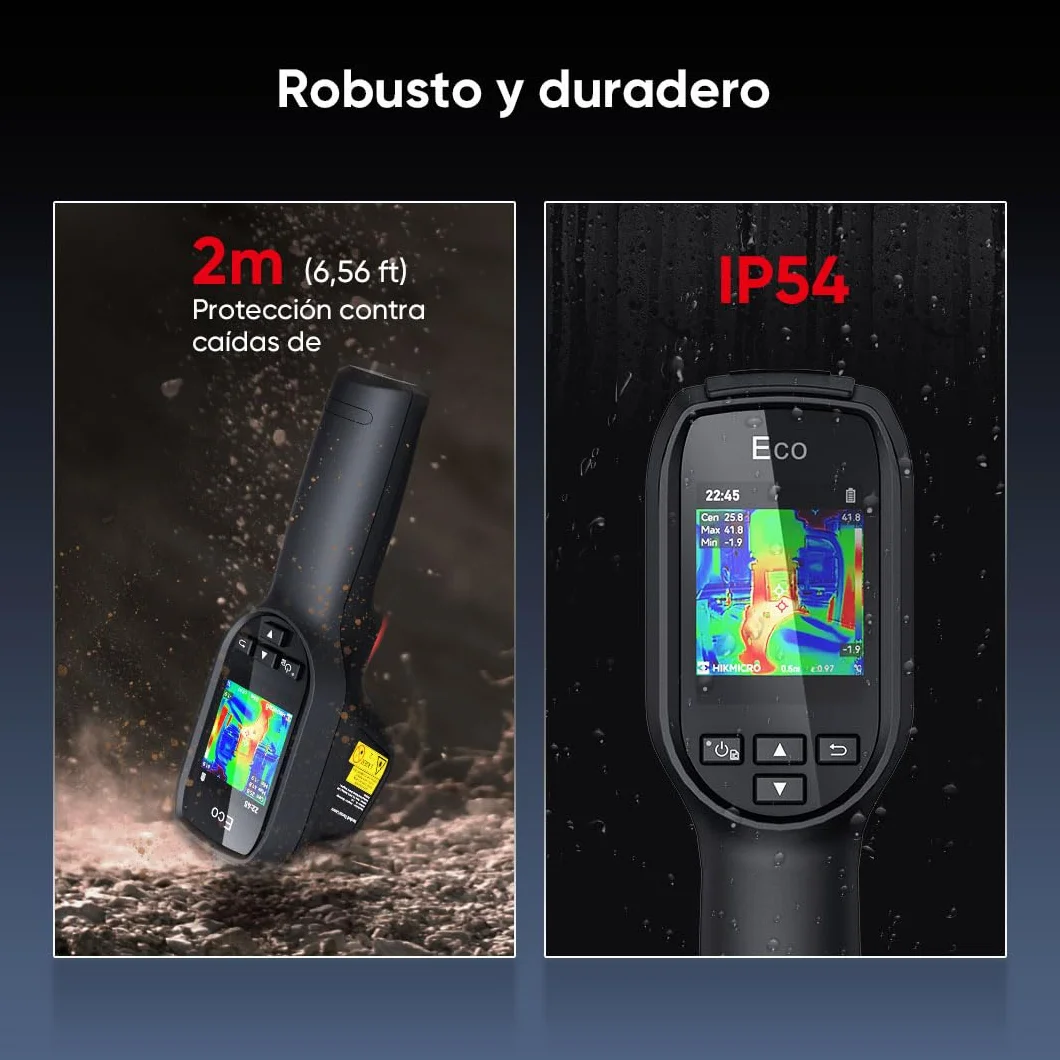 Cámara termográfica HIKMICRO SuperIR 240x240 píxeles 25 Hz -20 °C a 550 °C termómetro láser compacta mano