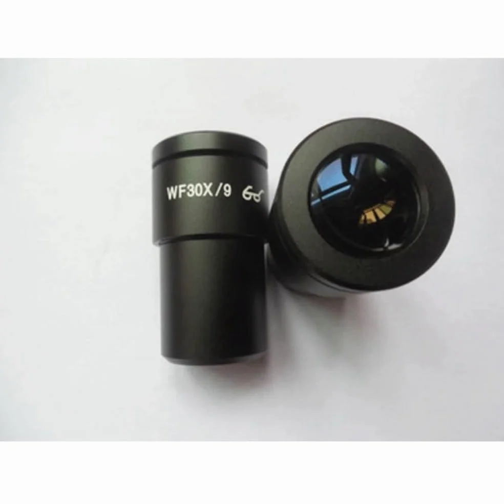 Microscopio estéreo WF30X de 1 pieza con retícula, punto de ojo alto, micrómetro de gran angular, ocular (campo de visión de 9mm, tamaño de montaje de 30MM) Accesorios para microscopios de laboratorio