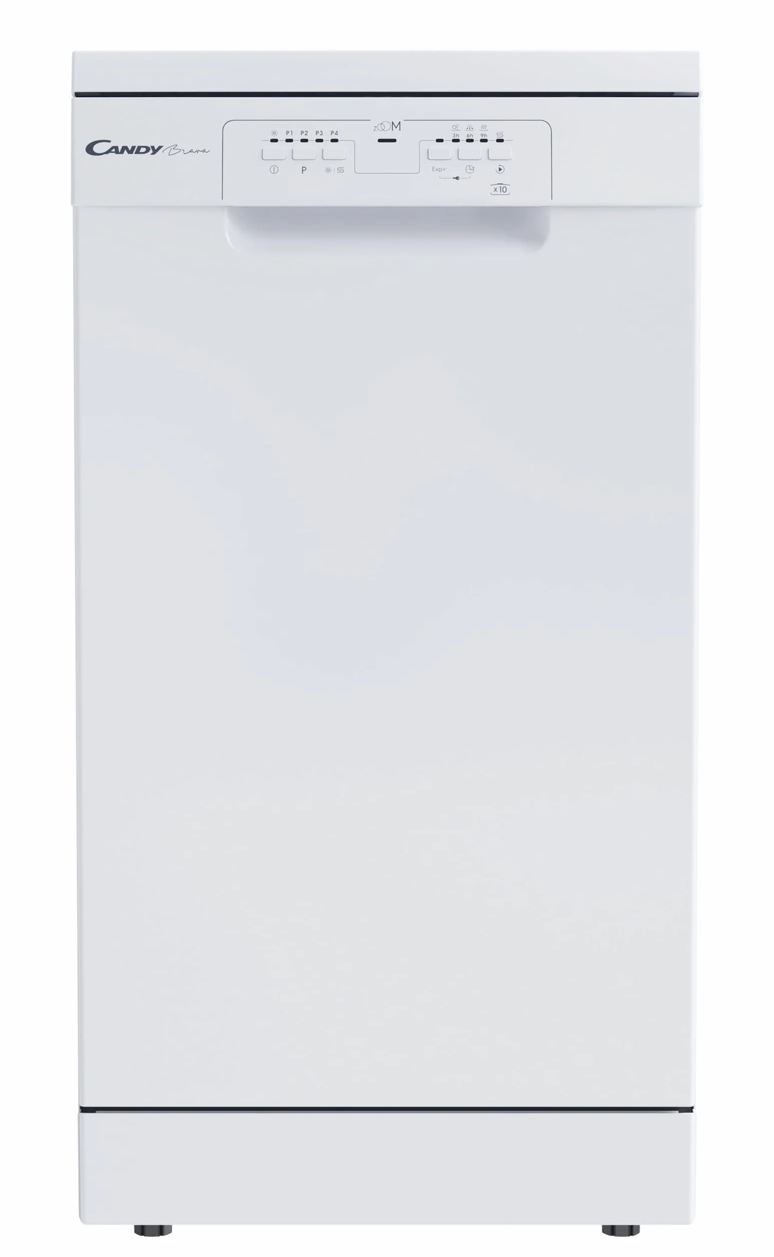 Candy Brava CDPH 2L1049W-01 Lavavajillas 45 cm 10 Servicios 5 Programas 49 dB Blanco