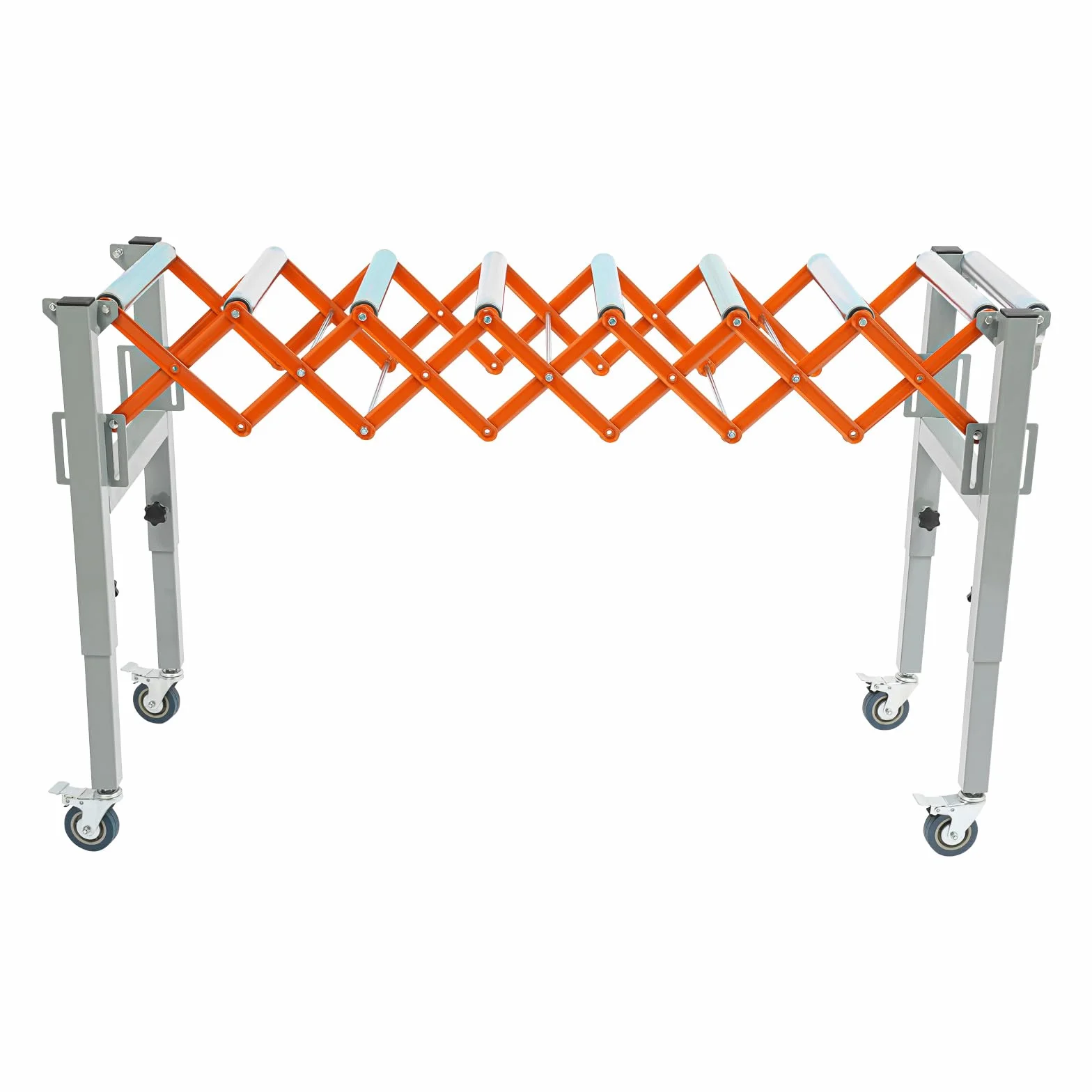 Mesa de ruedas extensible, altura ajustable, longitud de transporte 46-130 cm, transportador