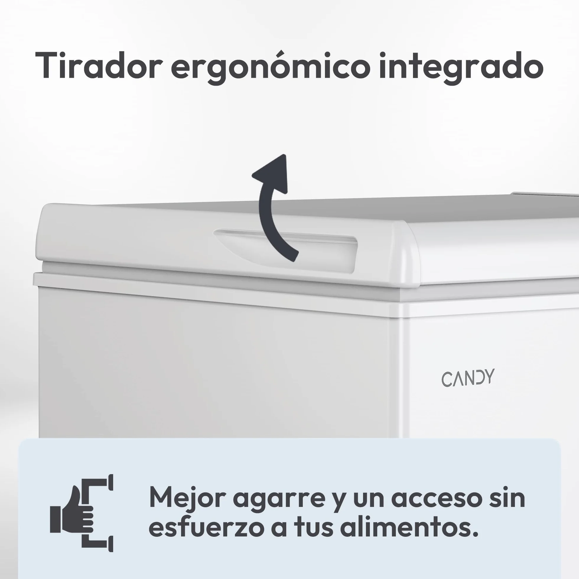 Candy CCHH 100E Congelador Arcón Horizontal 55CM 97L Estático Blanco