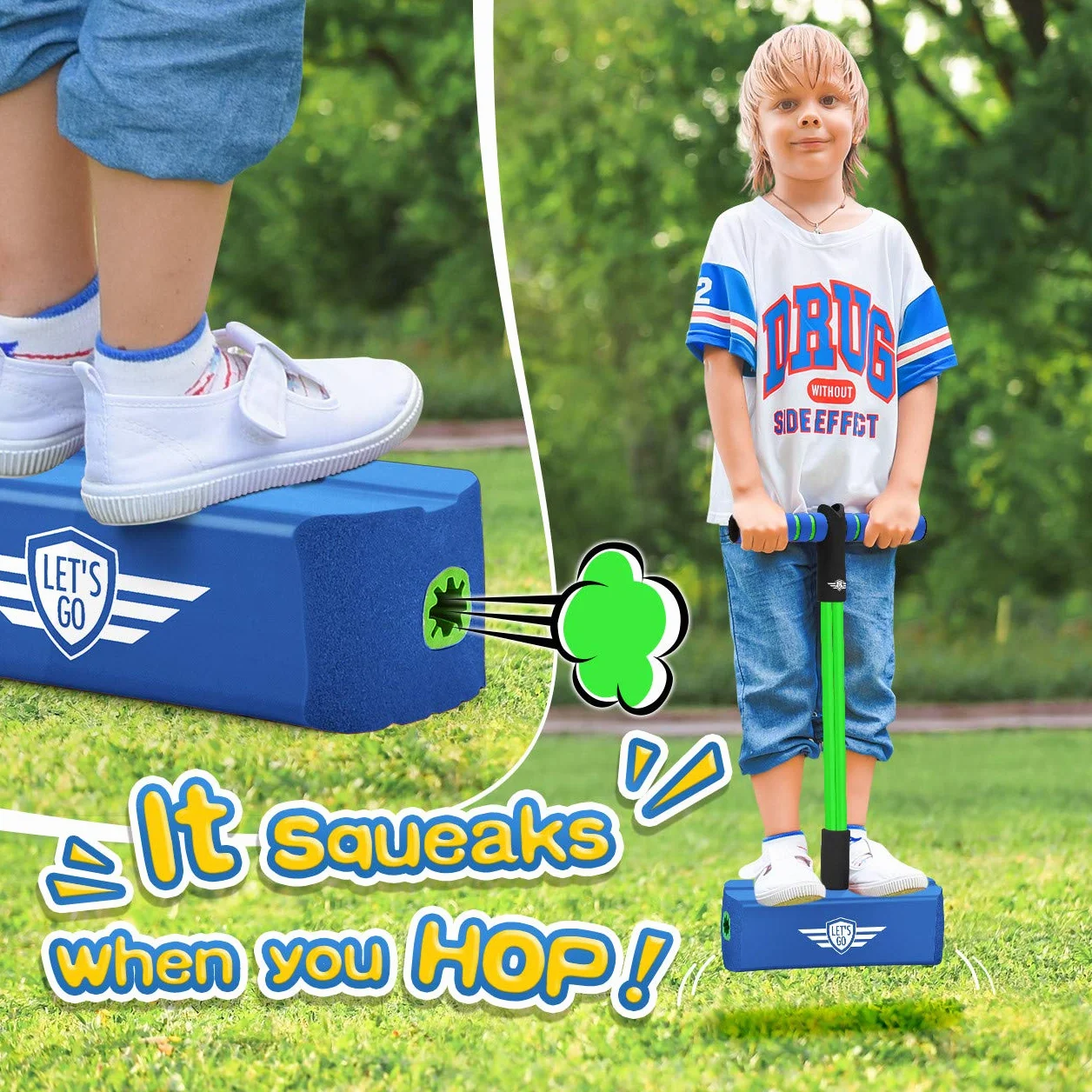 Juguete de jardín para niños palo de Pogo 3-12 años regalo cumpleaños