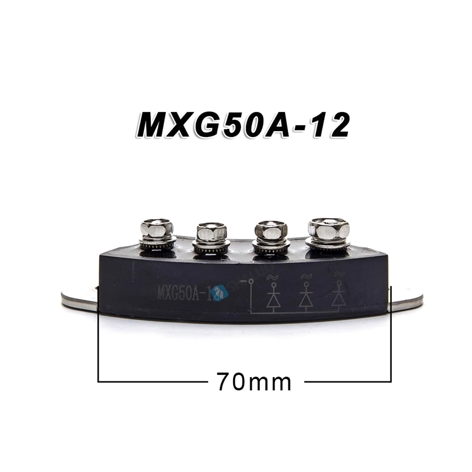 Módulo de diodo recuperación rápida pasivado con vidrio | : for rectificación de generador rotativo 40-70A(50a 70mm)