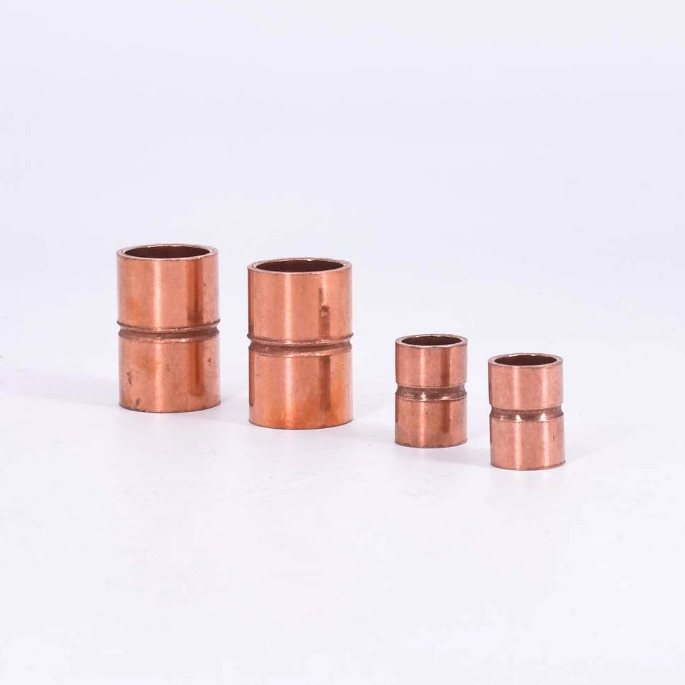 54 67 76 80 85 89 92 105 108 133 159mm ID Pure Copper End Feed Solder Coupling Plumbing Fitting Coupler For Air Condition (ID 108mm Wall 1.7mm) Brass Hose