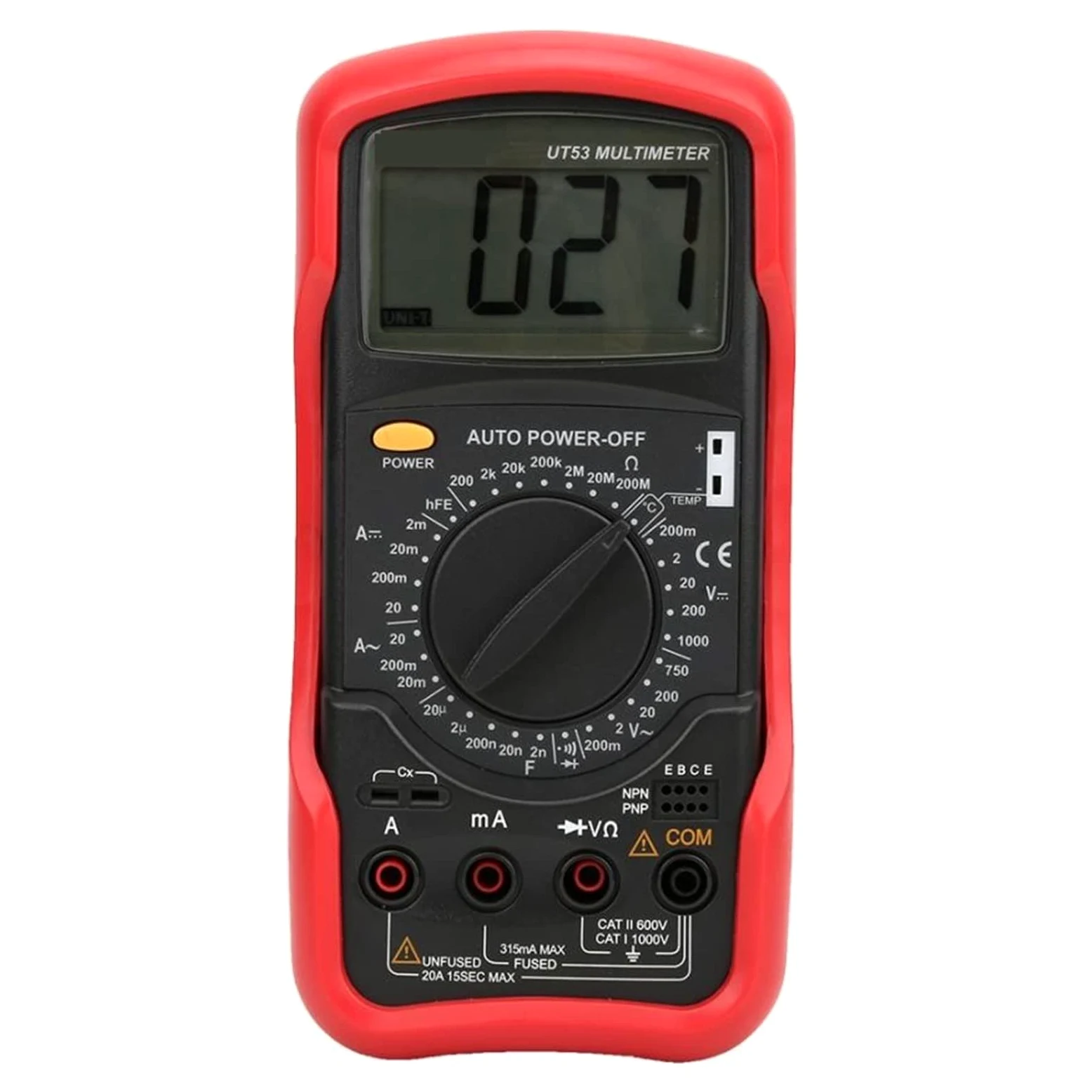 Generador de señal Actual Multímetro Digital Voltímetro Amperímetro Capacitancia Ohmímetro Prueba de Temperatura de diodo/Transistor