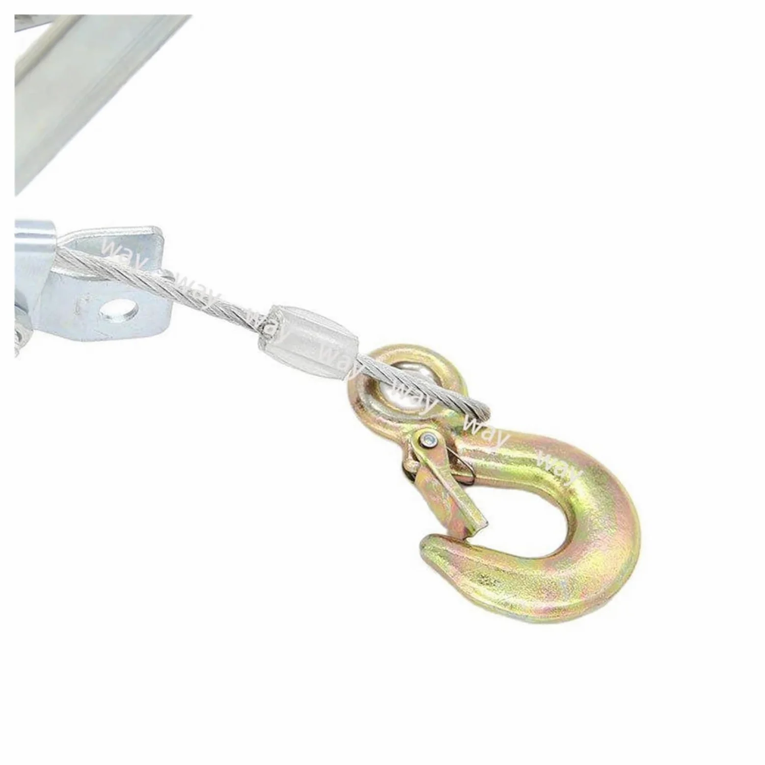 Cabrestante de mano con doble gancho, freno antirretroceso, extractor de cables y tensor de alambre para bote de jardín y recuperación de puntos, fácil de usar