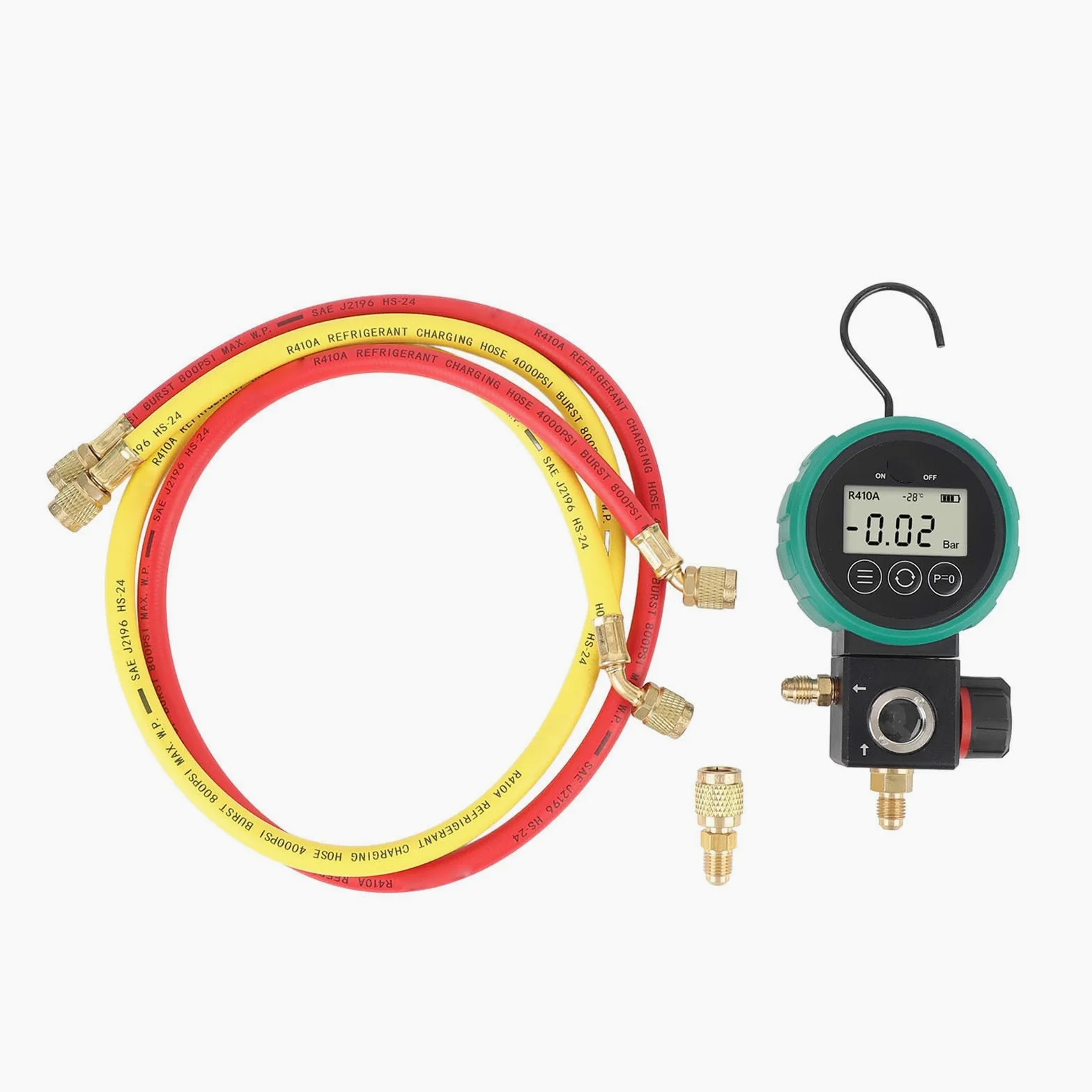 Presión Digital HVAC Manómetro Digital HVAC - Sensor de Alta Precisión para Medición Confiable de Presión con Manipulación Rápida de Válvula - Eficiencia Energética - Multifuncional