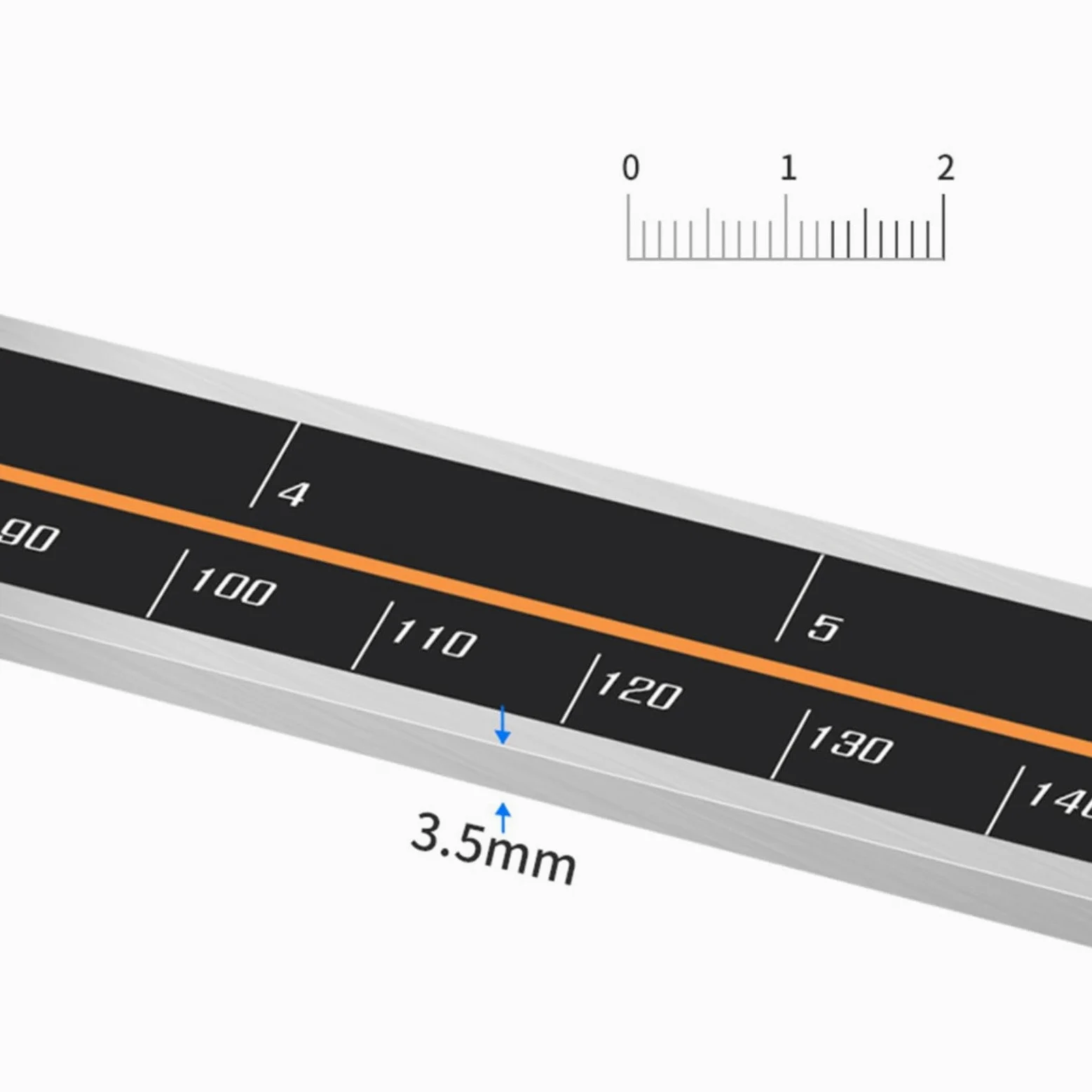 Medidor de profundidad digital electrónico de acero inoxidable 0-300 mm, rango de 0,01 mm, precisión IP54, pantalla LCD impermeable para uso industrial (0-300 mm)