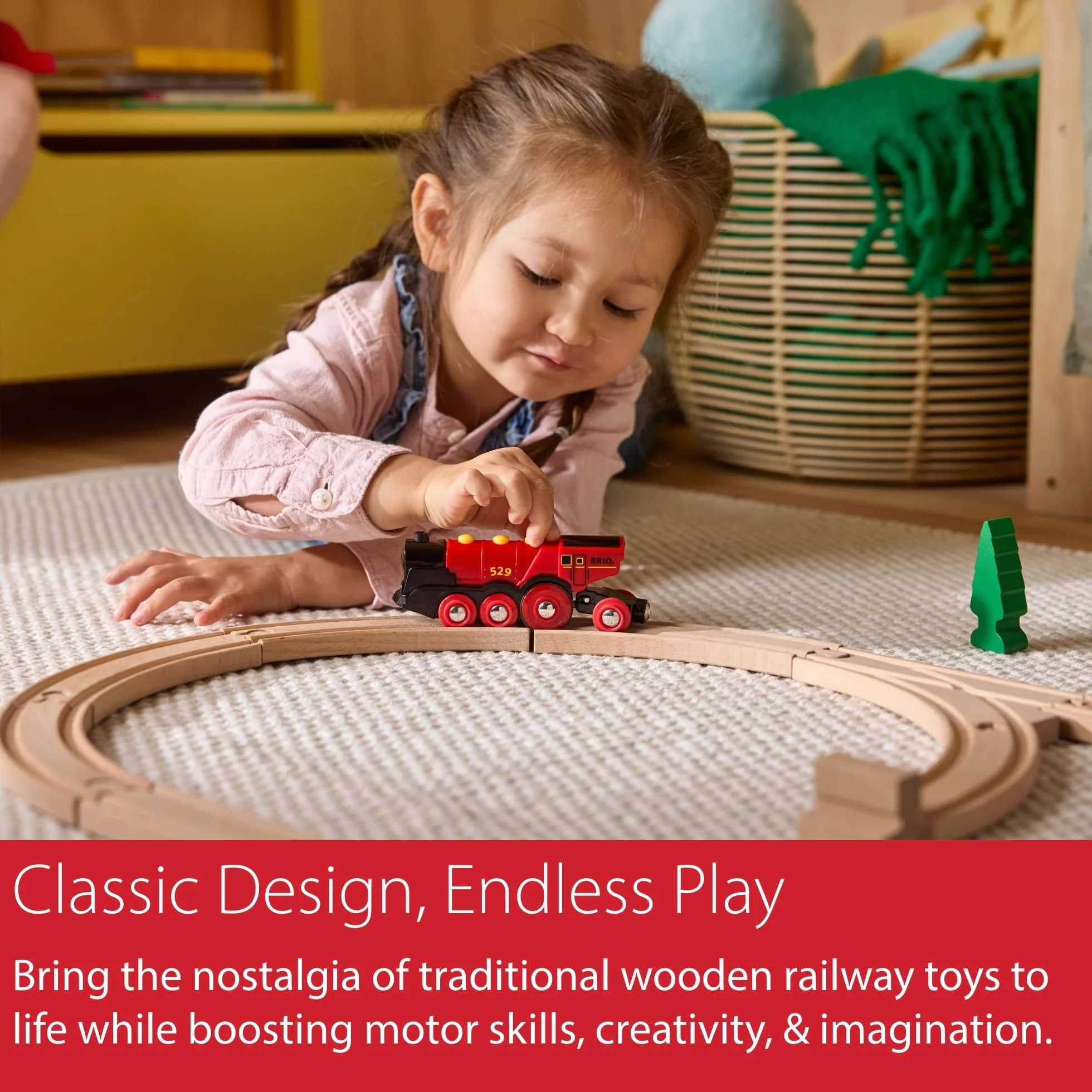 BRIO Set Gran Locomotora a Pilas con Luz y Sonido Tren Juguete Ferrocarriles Juguetes Niños 3 Años