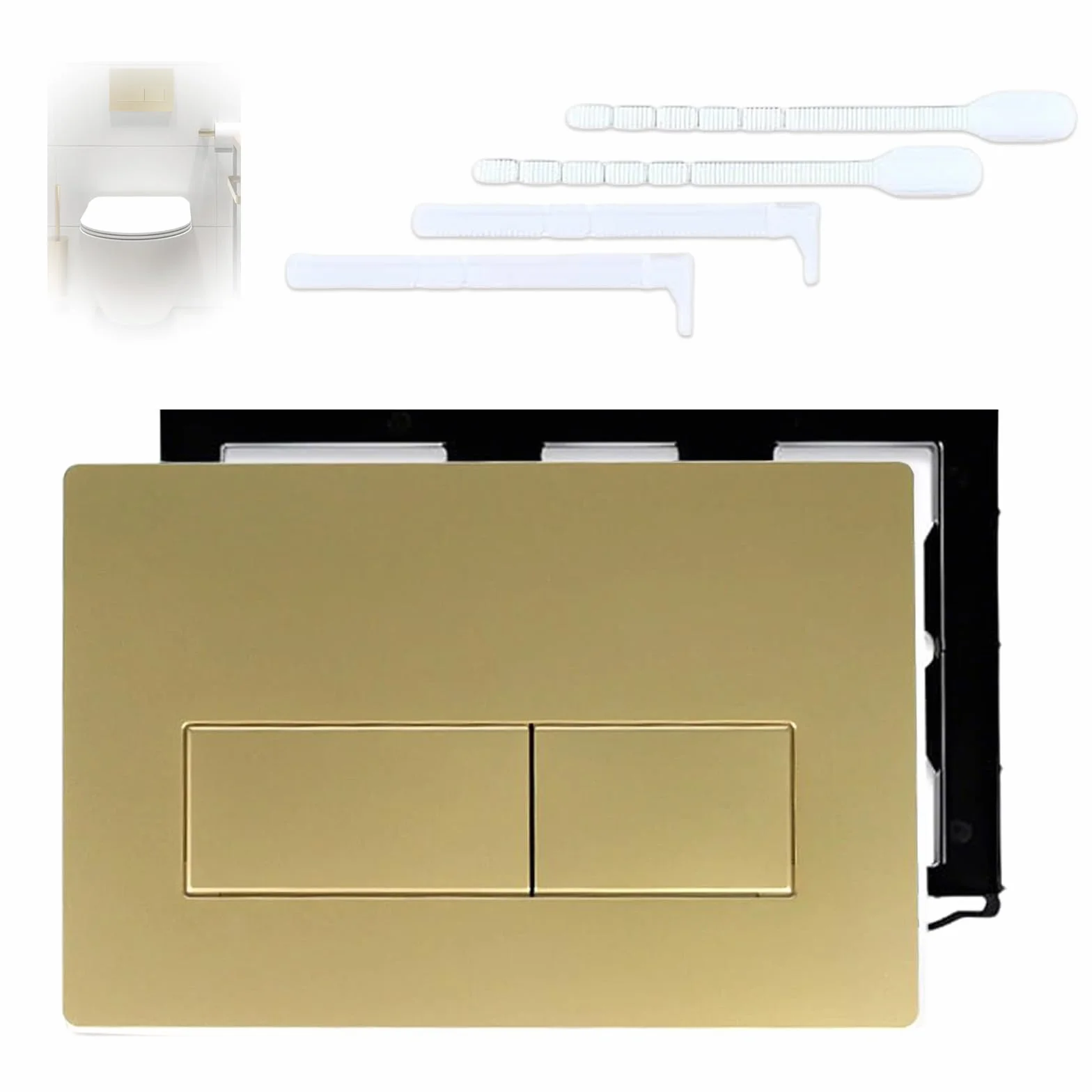Geberit Sigma Placa De Pulsador Dorado Compatible Sigma 01 UP300 UP320 Inodoro Empotrada Kit Palanca Descarga Marco Instalación