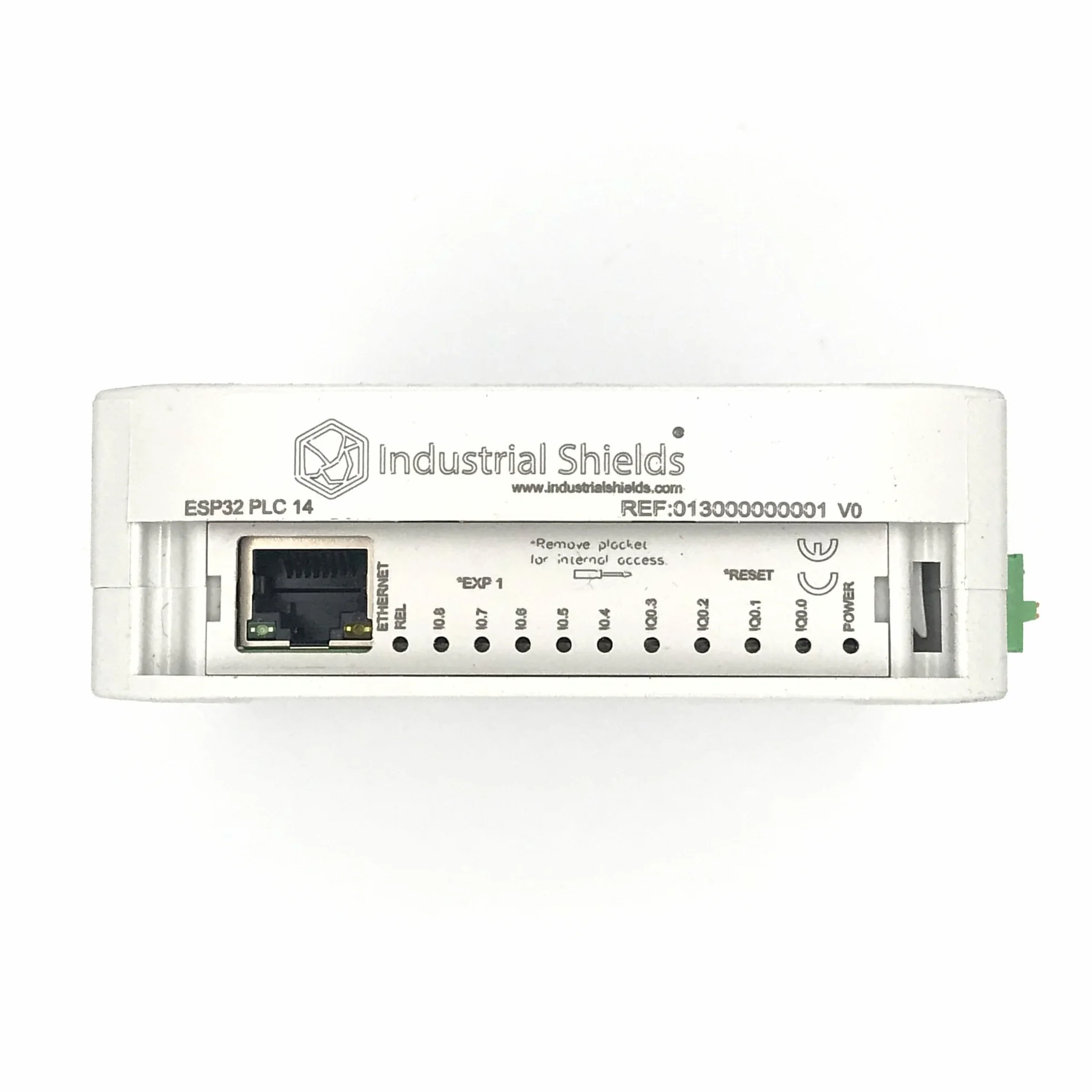 PLC industrial ESP32 PLC 14 – Controlador lógico programable con 14 E/S – WiFi y Bluetooth – Compatible con Arduino IDE, Modbus y MQTT – Industrial Shields