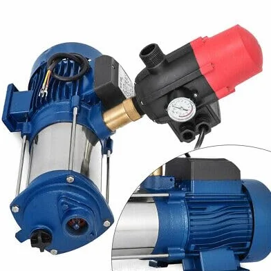 Bomba centrífuga de 2500 W, bomba de jardín con interruptor de presión, 2850 rev/min, bomba de agua para el hogar y jardín