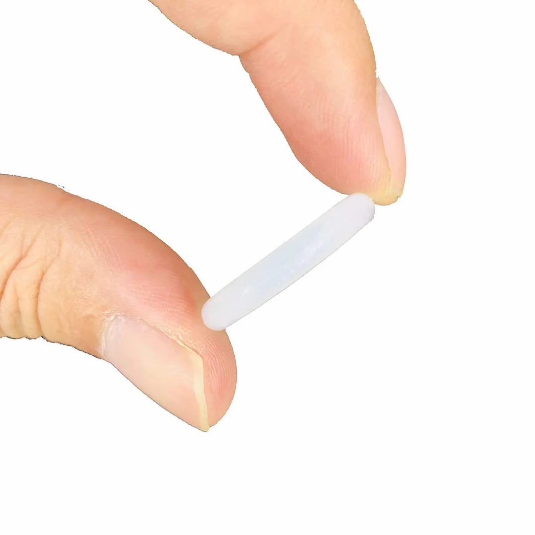 White 15cm OD 14.4cm ID 0.3cm Width Silicone O-Ring Seal Rings 5 Pack