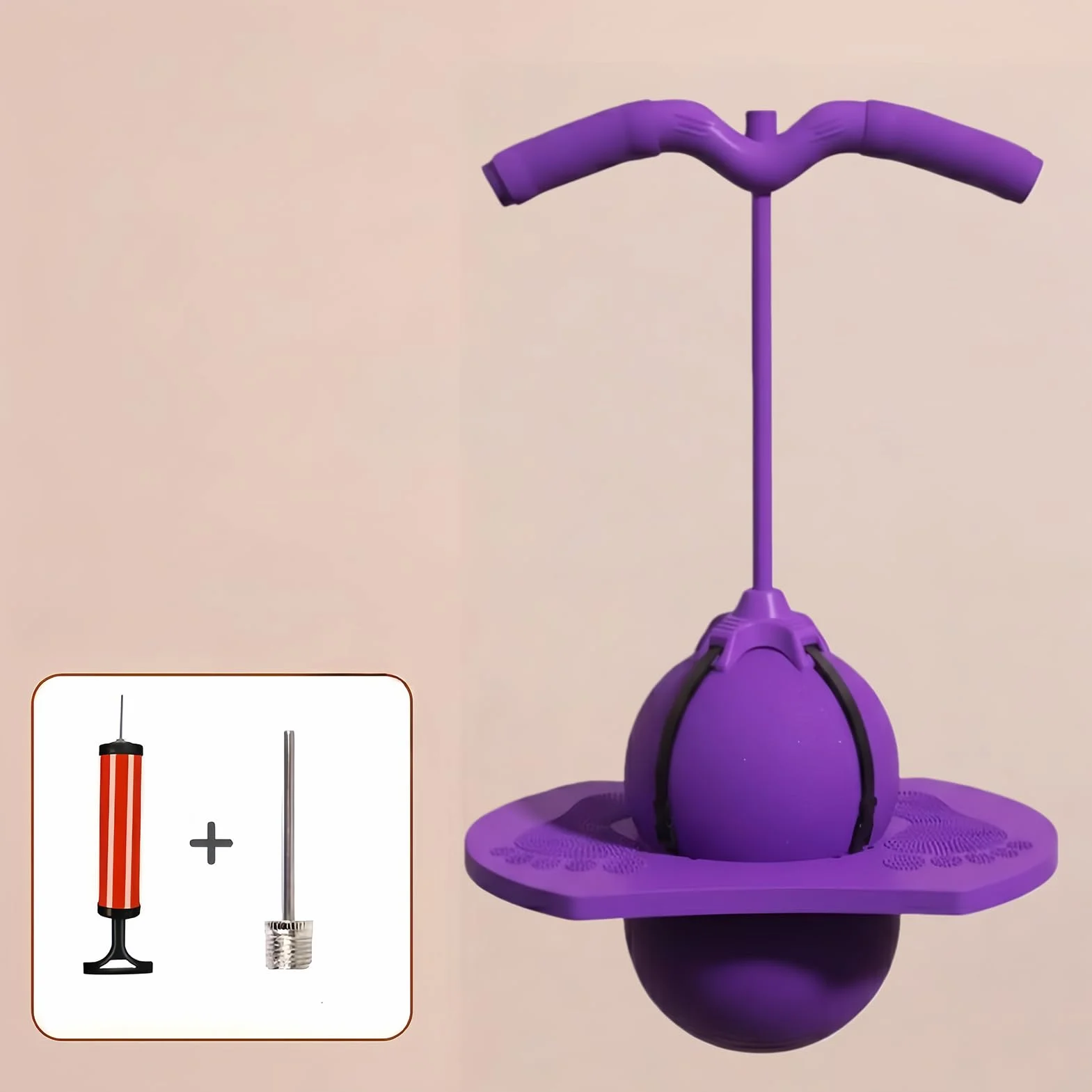 Komboid Pelota salto equilibrio Juego habilidad rebote bolas antideslizantes con mango y bomba