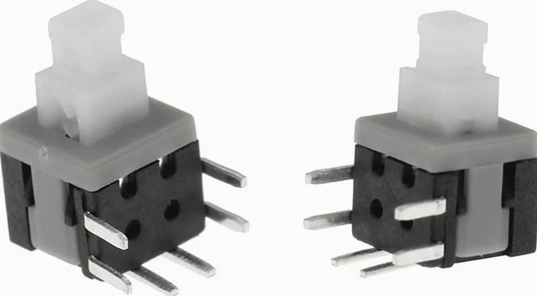 Interruptores de palanca, microinterruptor, botón del interruptor de encendido, interruptores de palanca, microinterruptor 100PCS Kft-5.8 5.8x5.8MM Lado de cierre táctil 6Pin Microinterruptor de inter