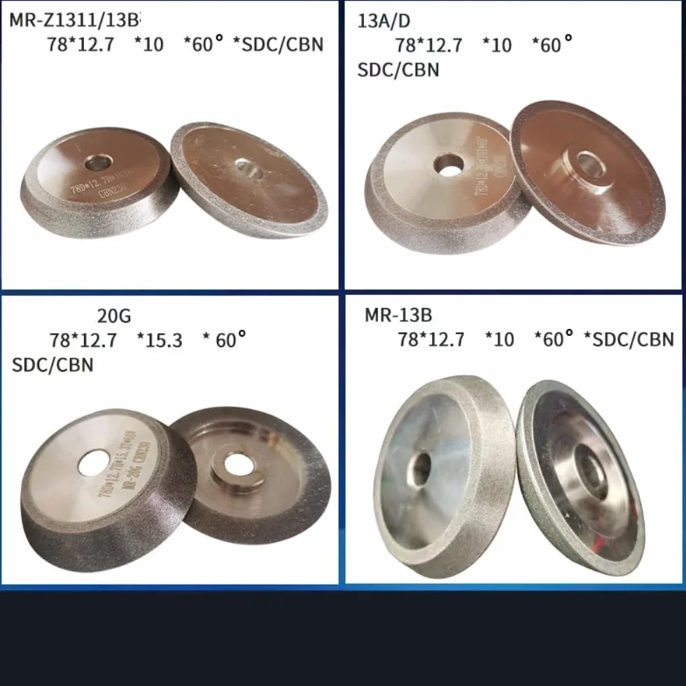 Muela de Amolar Mr-13A F4, Accesorios para Fresadora Y Taladradora/26D 125 * 19 * 20*V60/Cbn 230Grit