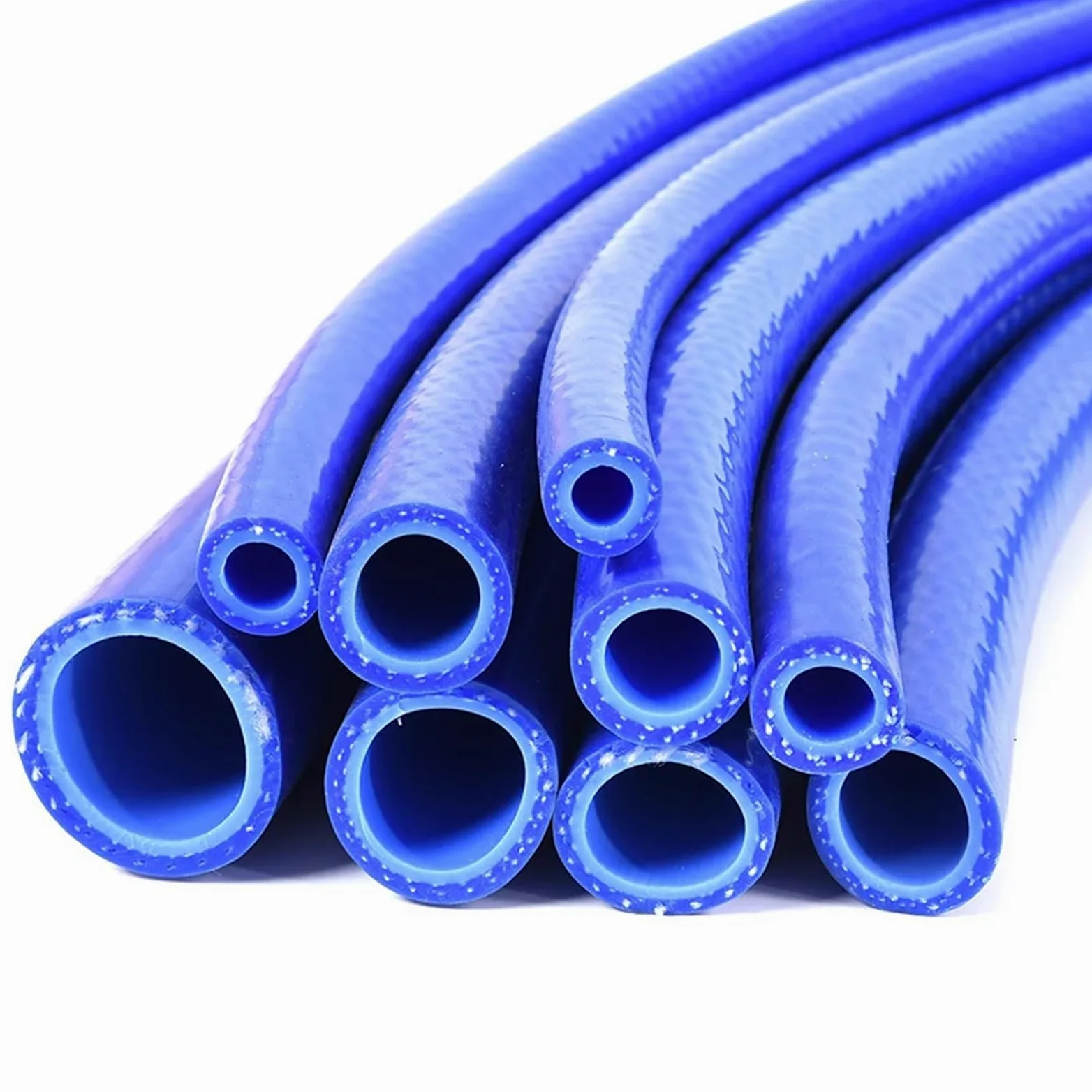 Manguera de silicona 2m diámetro interior, 6-50mm, resistente al calor, tubo vacío cilindro automóvil alta presión, manguera goma doble capa Para Manualidades y Bricolaje