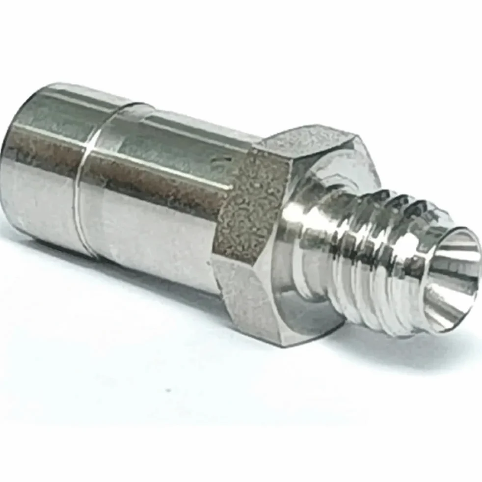 Unión de compresión de doble férula de 3 mm a 1/4" de diámetro exterior for tubo macho de compresión de acero inoxidable SUS316L