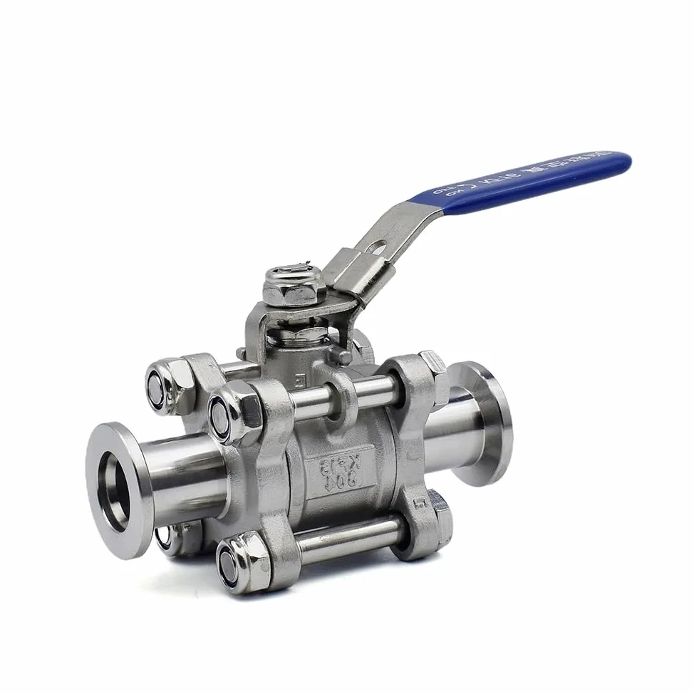 Brida de instalación rápida KF de Tres Piezas, Manual, de Alto vacío, de Acero Inoxidable SS304, KF16, KF25, KF40 y KF50(KF16)