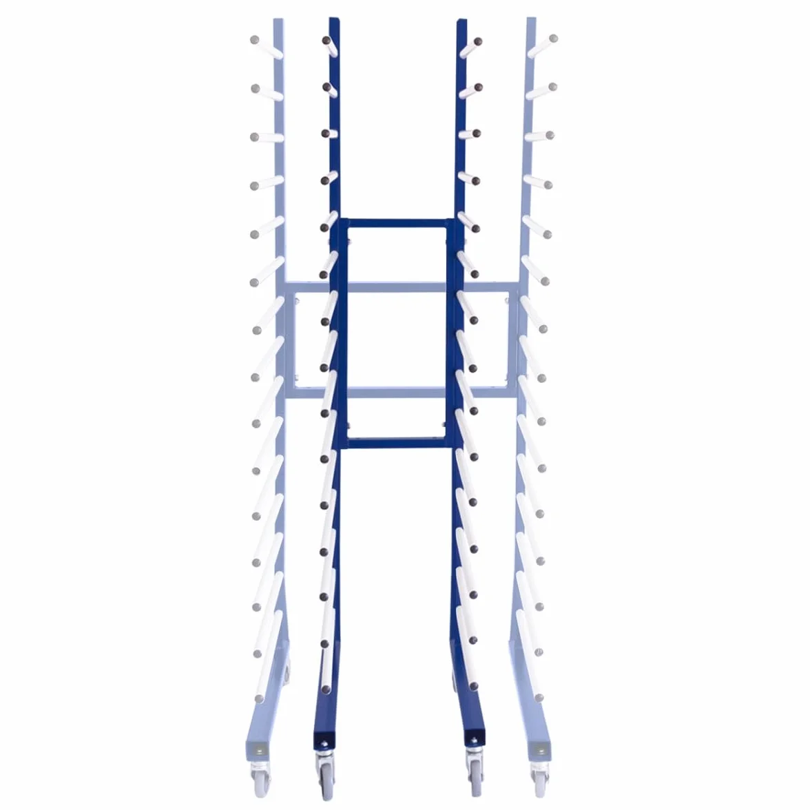 Carro Móvil Acoplable de Secado de Pintura | 15 Niveles | 375kg de Capacidad Total (25kg x Nivel) | 182cm Alto x 35/65 Ancho (Ajustable) x 59 (Profundidad) | 4 Ruedas de 360 Grados | Ideal Taller
