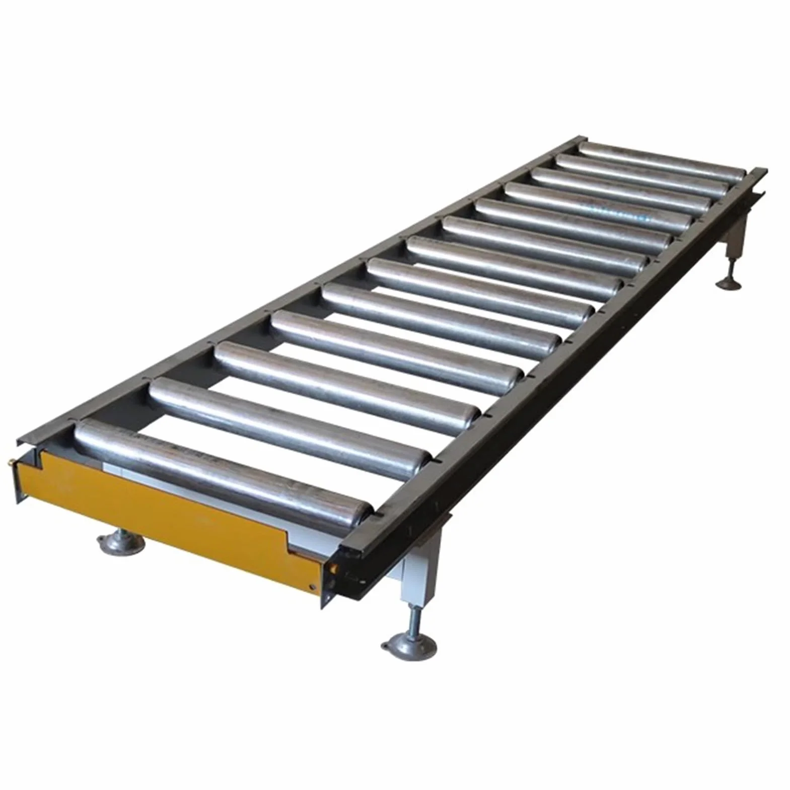 Rodillo transportador industrial ligero de acero galvanizado sin enchufes, empalmable, perfecto para almacenes y fábricas, 150 x 80 x 30 cm, diseño de carga