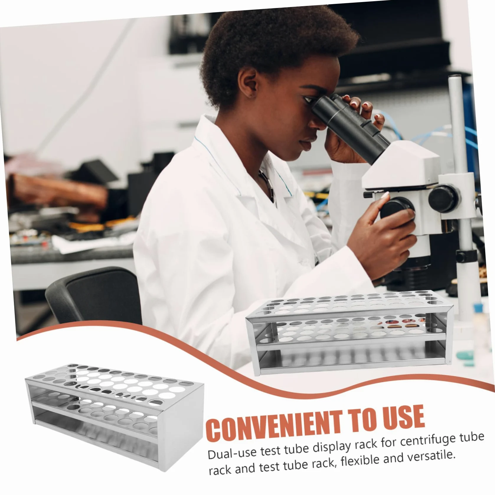 iplusmile 4piezas Gradilla Para Tubos De Ensayo Soporte De Almacenamiento Para Laboratorio Compatible Tubos De Estable y Versátil Para Experimentos Científicos