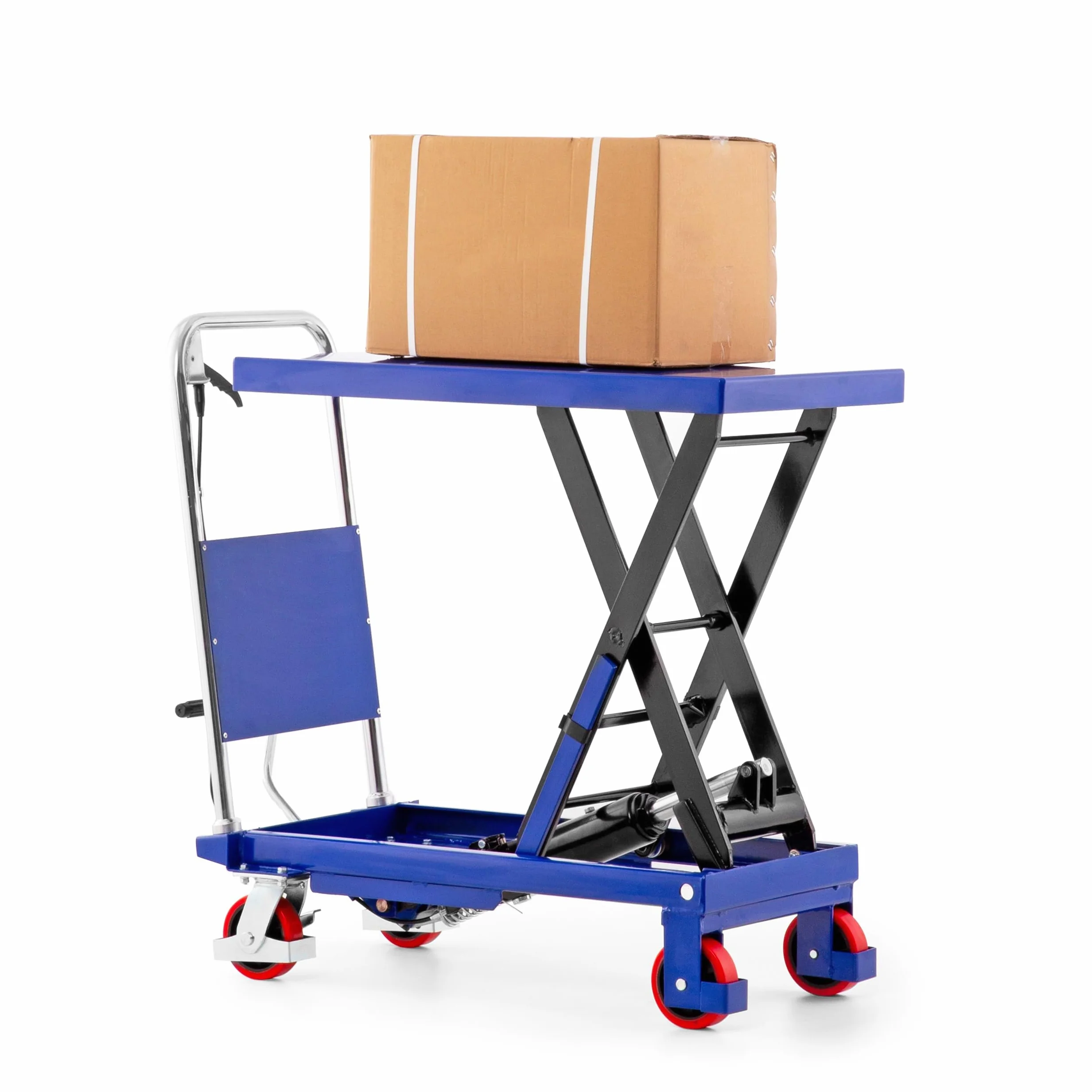 Pallit Carro Elevador X hidráulico | 300 kg de Capacidad de Carga | 900 mm de Altura de elevación | Plataforma: 850 x 500 mm | Mesa elevadora