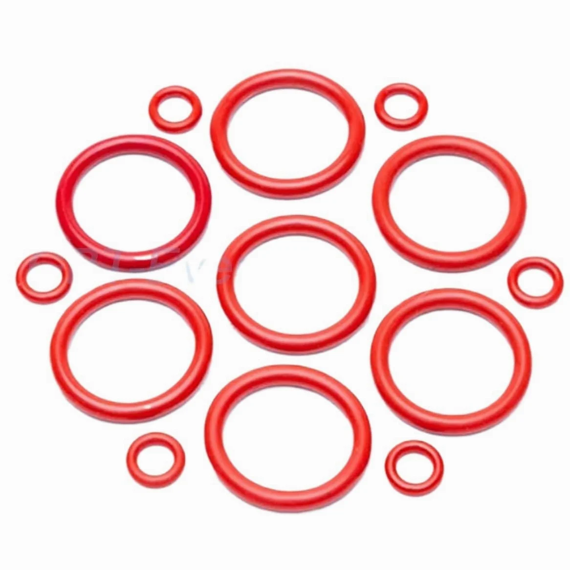 Junta tórica de silicona roja 8 mm OD 70 mm ~ 1000 mm Arandela de junta tórica de silicona Anillo de sellado de grado alimenticio Impermeable y aislado(OD 880mm(1Pcs))