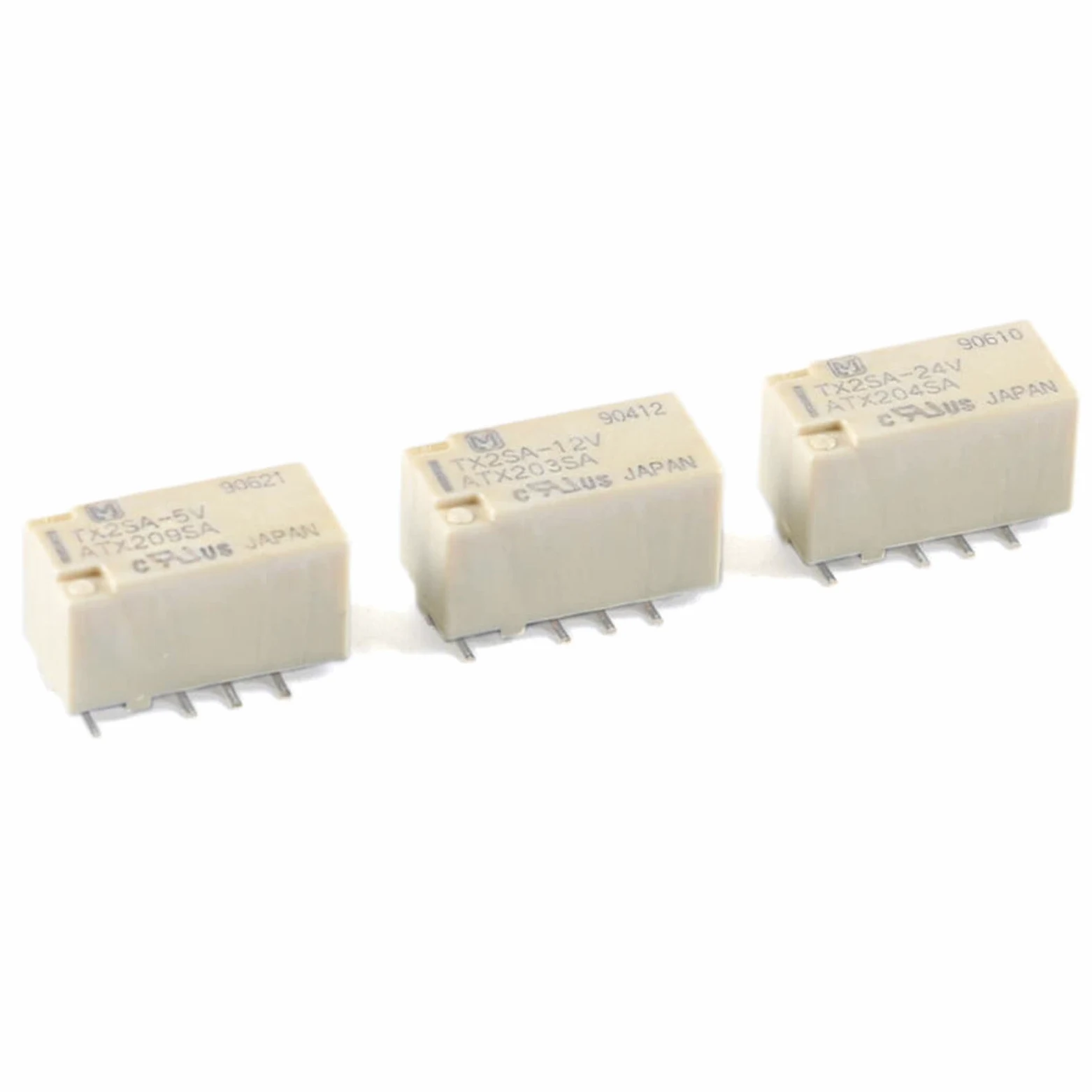 Relé de potencia TX2SA-5V TX2SA-12V TX2SA-24V, 2 A, 8 pines, 50 unidades