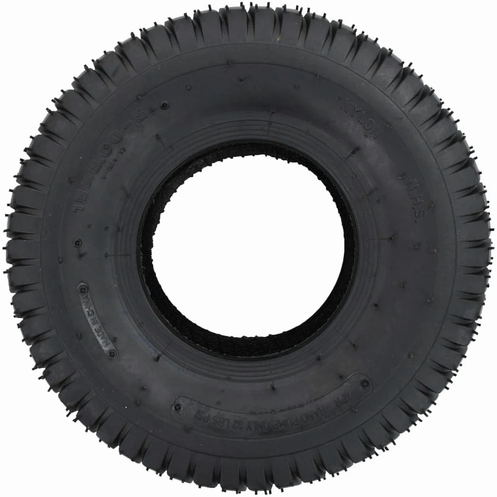 Neumáticos para carretilla, 2 unidades, 15 x 6,00 – 6, 4PR, goma de repuesto, 33 cm, diámetro exterior 160 kg por neumático, para carretilla de transporte, carrito de transporte, uso en
