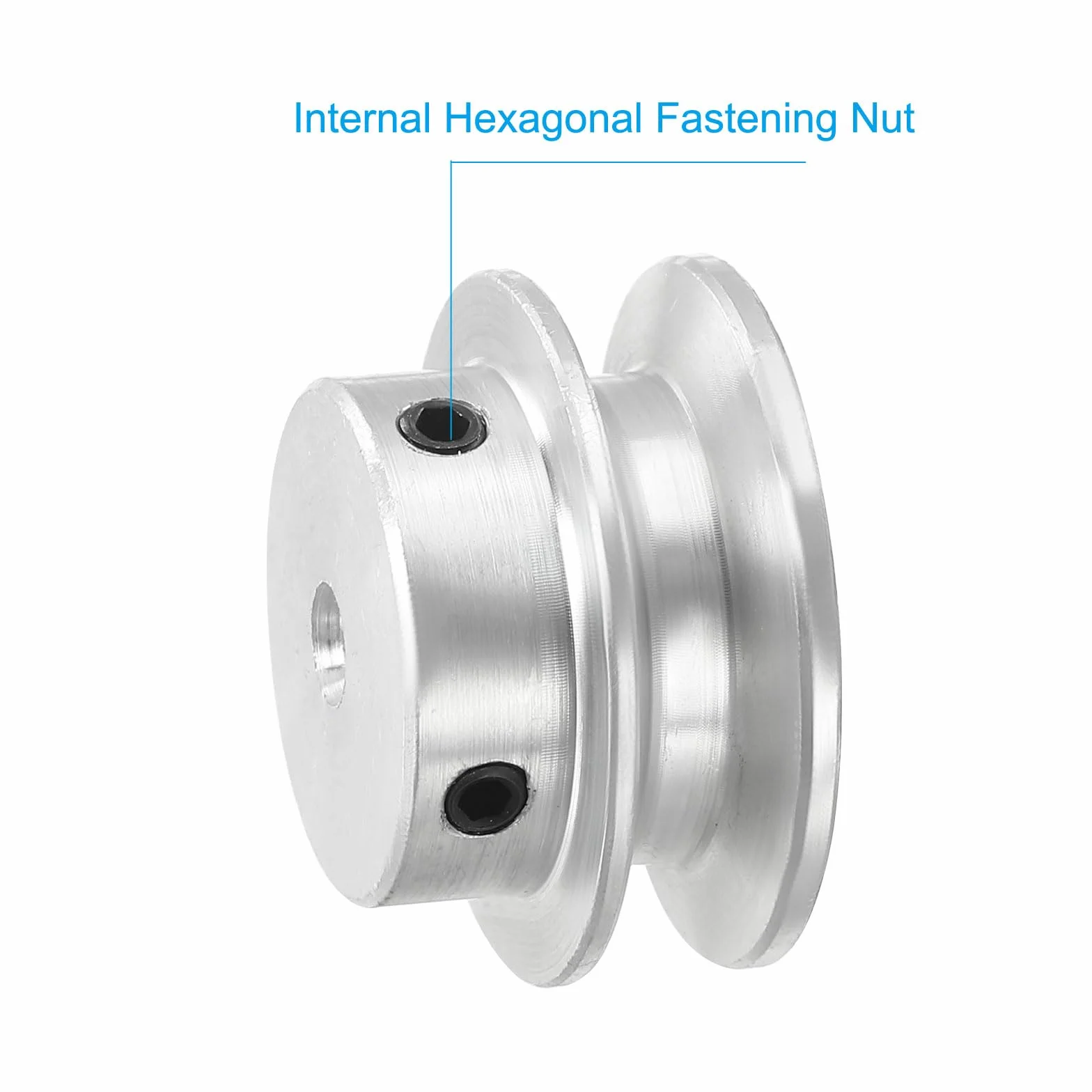 Polea Para Correa En V 6 Mm Diámetro Interior Fijo 30 Mm Diámetro Exterior Una Ranura Aleación Aluminio Transmisión