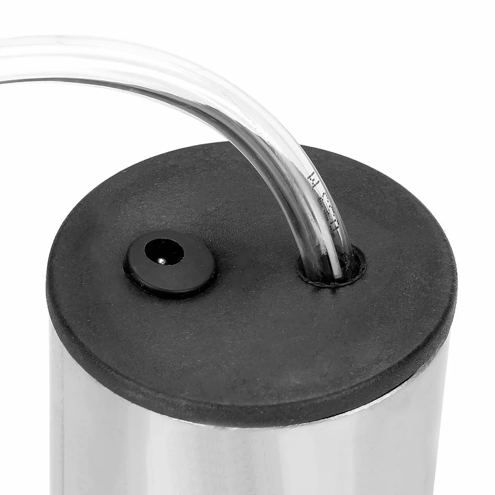Máquina de ordeño eléctrica, máquina de ordeño portátil con bomba de vacío de acero inoxidable de 2L para Dairy Homestead(Cow)