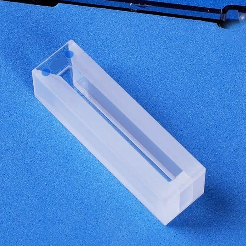 Microcelda de 1,4 ml con paredes y tapa esmeriladas - Cubeta de vidrio de cuarzo for espectrofotometría UV-Visible