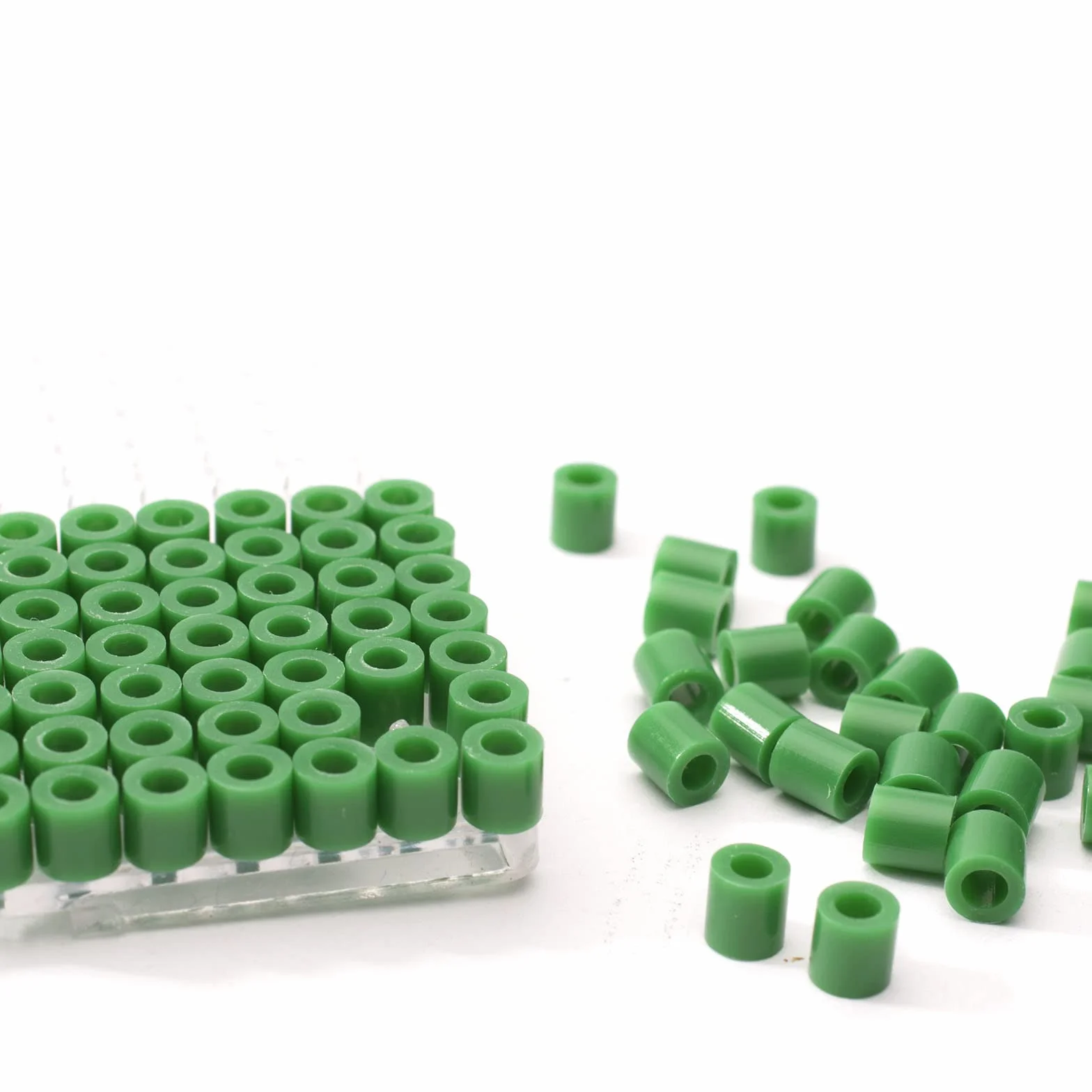 Vaessen Creative Perlas Fusibles Verde Set 1100 Piezas Manualidades DIY Creación Joyas