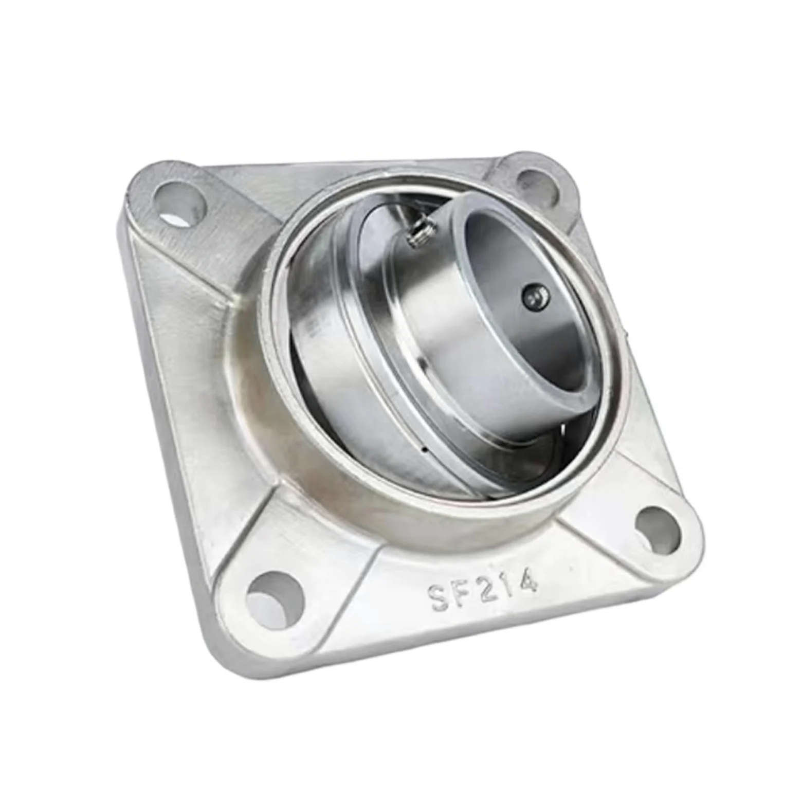 Rodamiento de inserción de base cuadrada de acero inoxidable 304, rodamientos de chumacera montados serie SUCF201 a SUCF210(SUCF206 Bore 30mm)