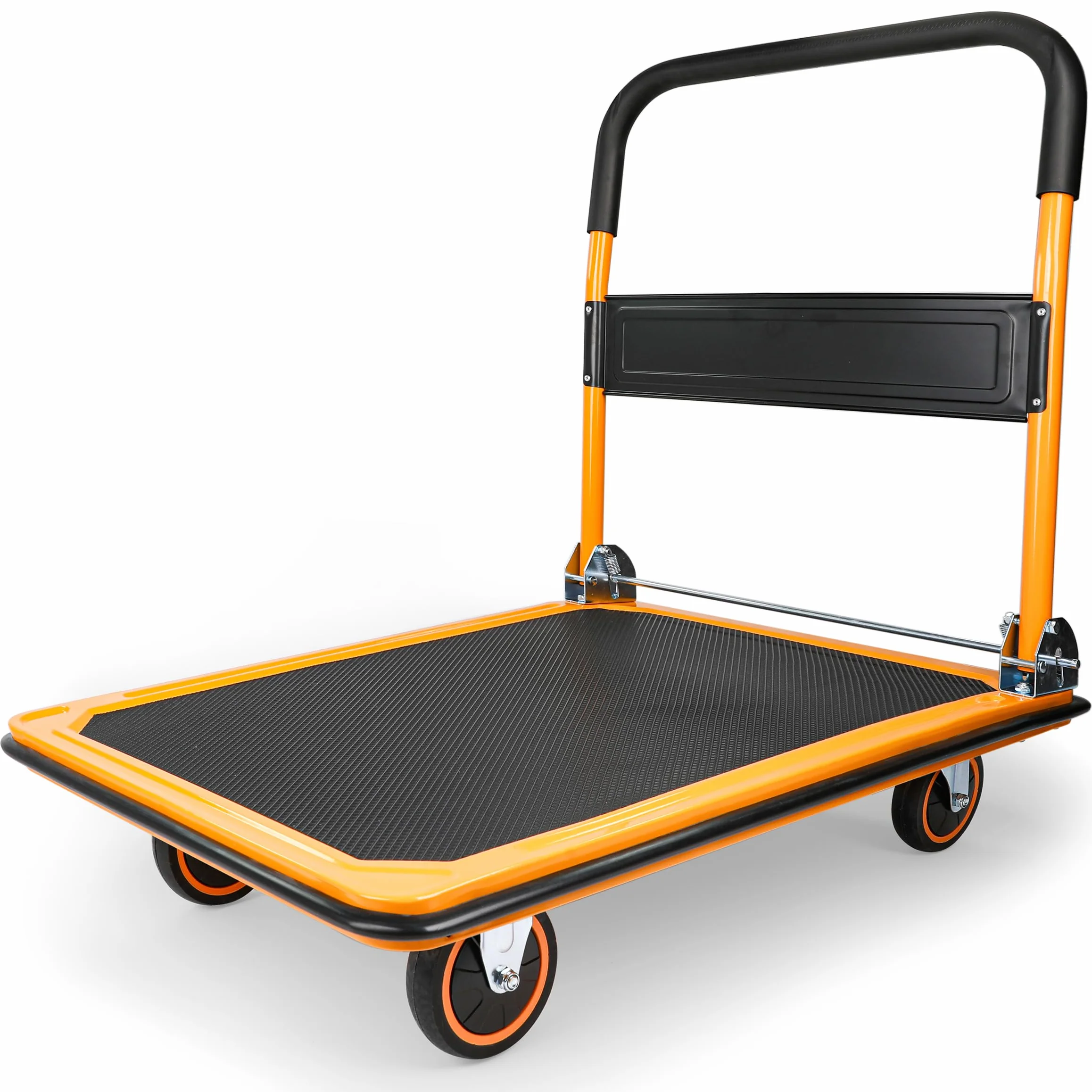 MaxWorks 80876 Plataforma plegable para camión con plataforma móvil, 149,68 kg Capacidad de peso con ruedas giratorias