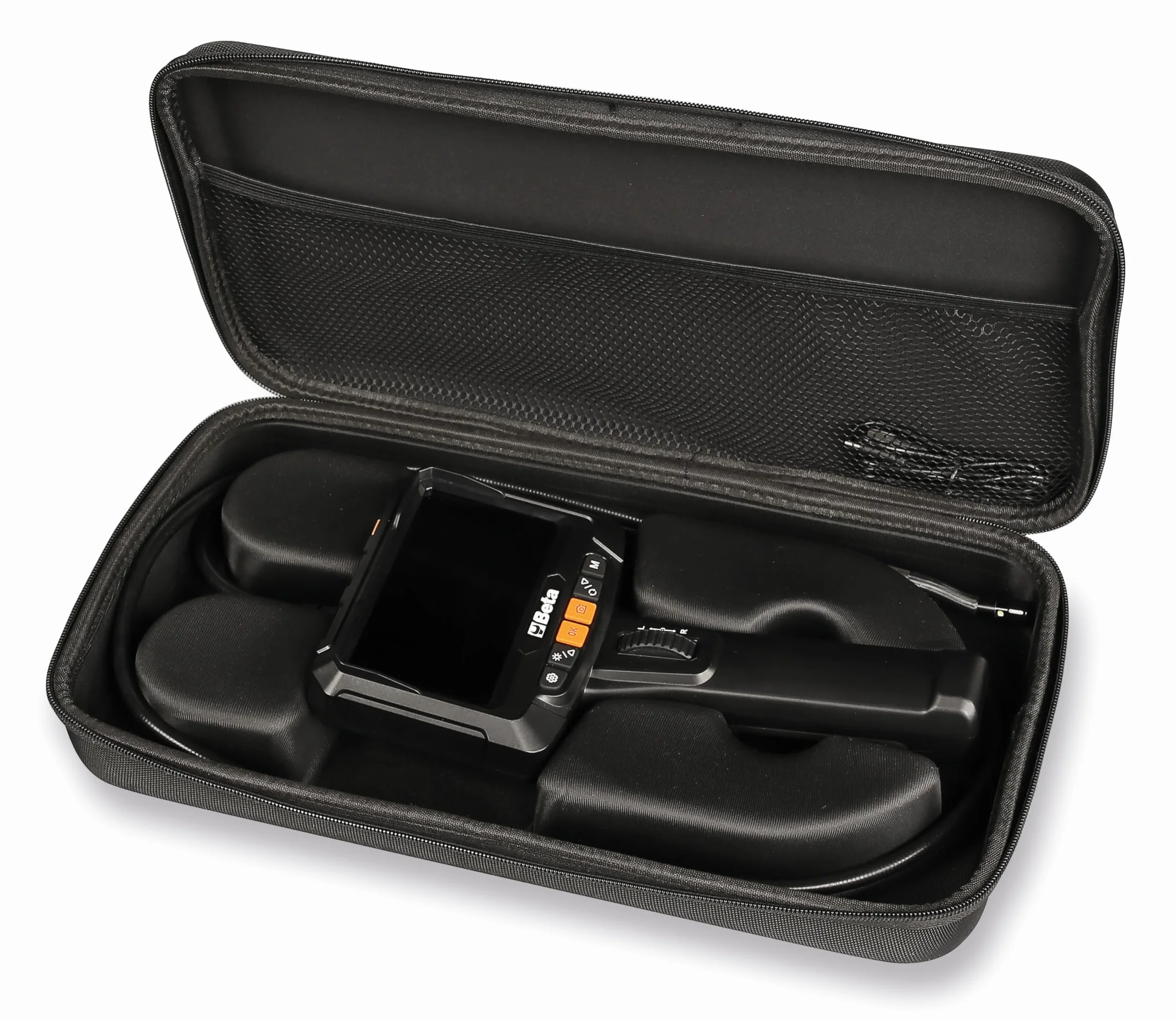 Beta 961N - videoscopio electrónico HD de 5", sonda flexible de 360° de 1,5 m, IP67, grabación de vídeo/fotografía, herramienta de diagnóstico profesional