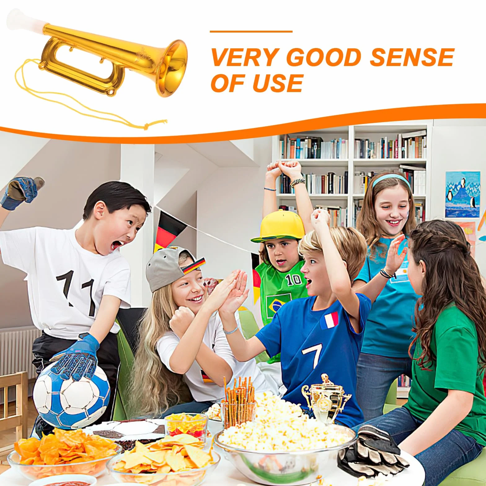 ibasenice 30 Piezas Mini Trompeta Bocinas Ruido Concierto Shofar para Niños Instrumentos Percusión
