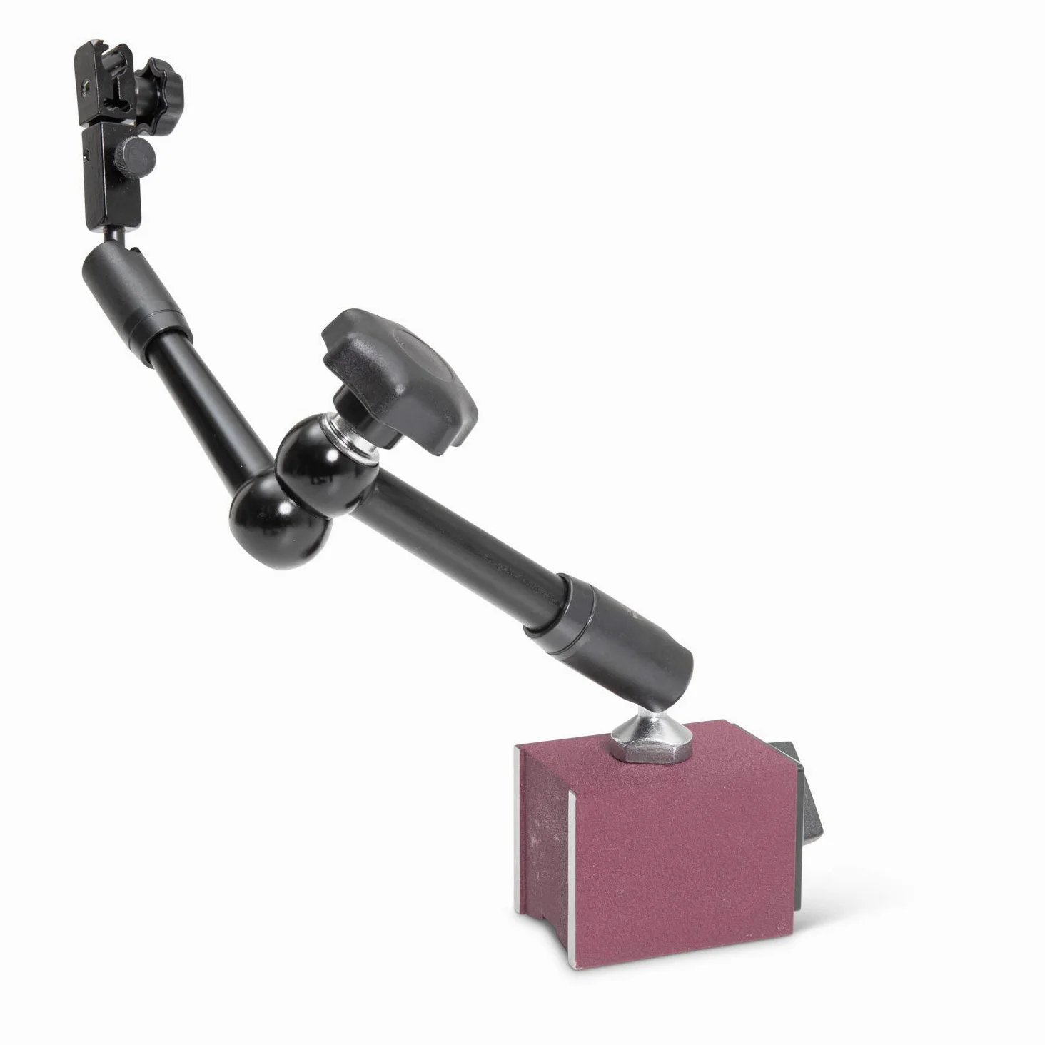 SOPORTE ARTICULADO PARA COMPARADOR, Comparator de precisiòn con longitud total de 290 mm y base magnética 60 kg