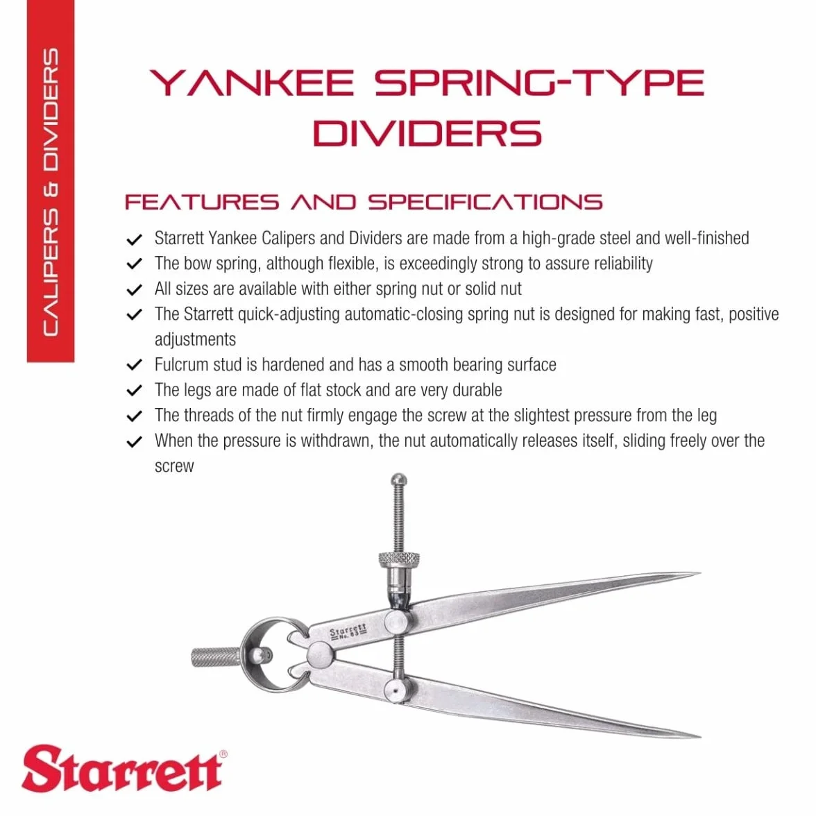 Starrett 83B-4 - Compas De Puntas Starrett