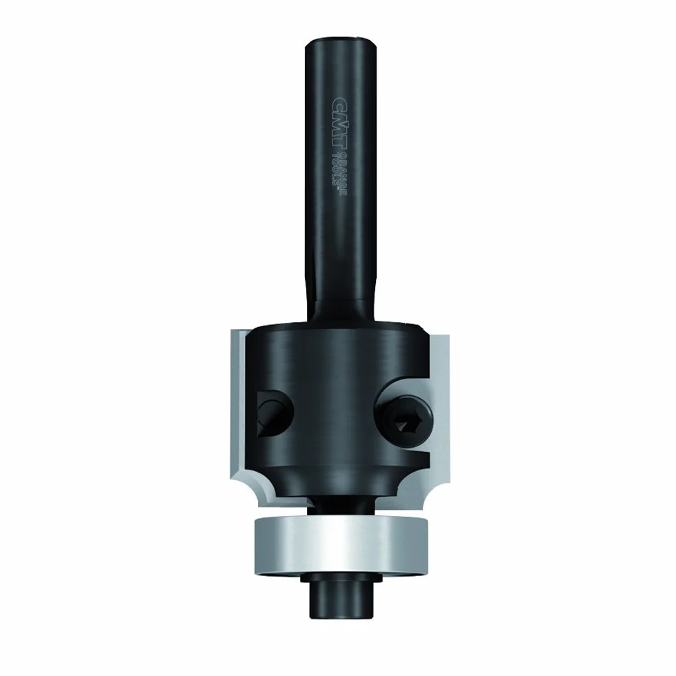 CMT 661.064.11 Broca de carburo de inserción con radio de 1/4 pulgadas, diámetro de 1-1/8 pulgadas con vástago de 1/4 pulgadas