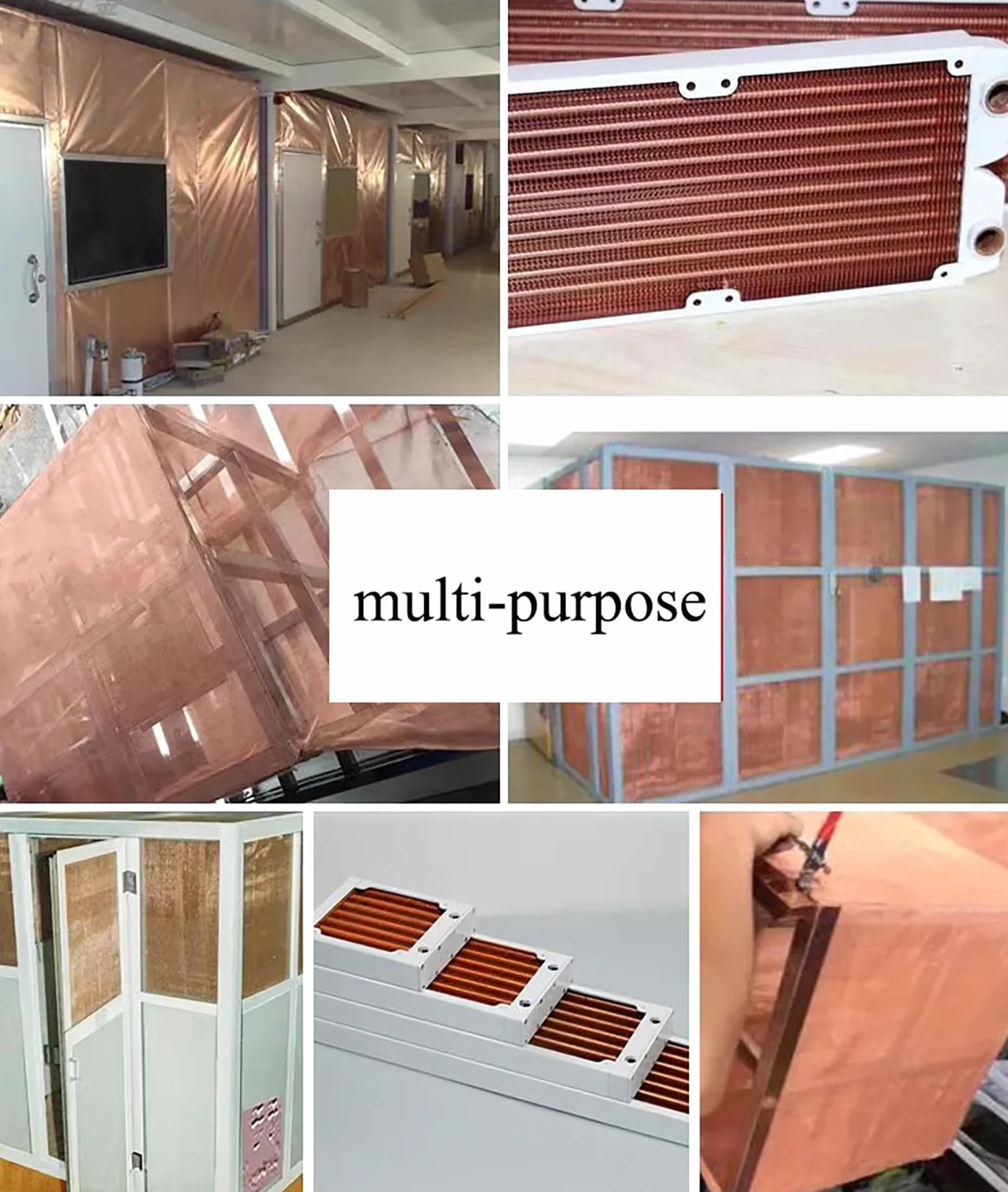 Malla de malla de cobre puro, malla de alambre de cobre, malla de metal conductora para blindaje RF/EMI/EMF, filtro denso (tamaño: 1 x 1 m, color: malla 250)