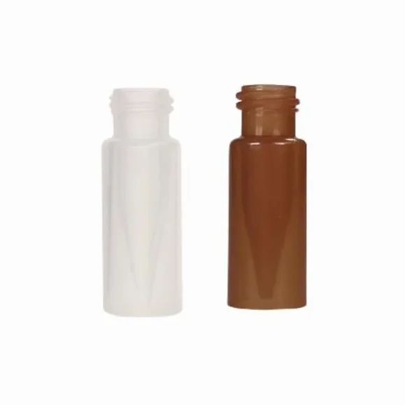 Viales de cromatografía PP de 1,5 ml - Frascos de plástico transparente y ámbar for muestras de cromatografía, paquete de 100 | Amber,250ul